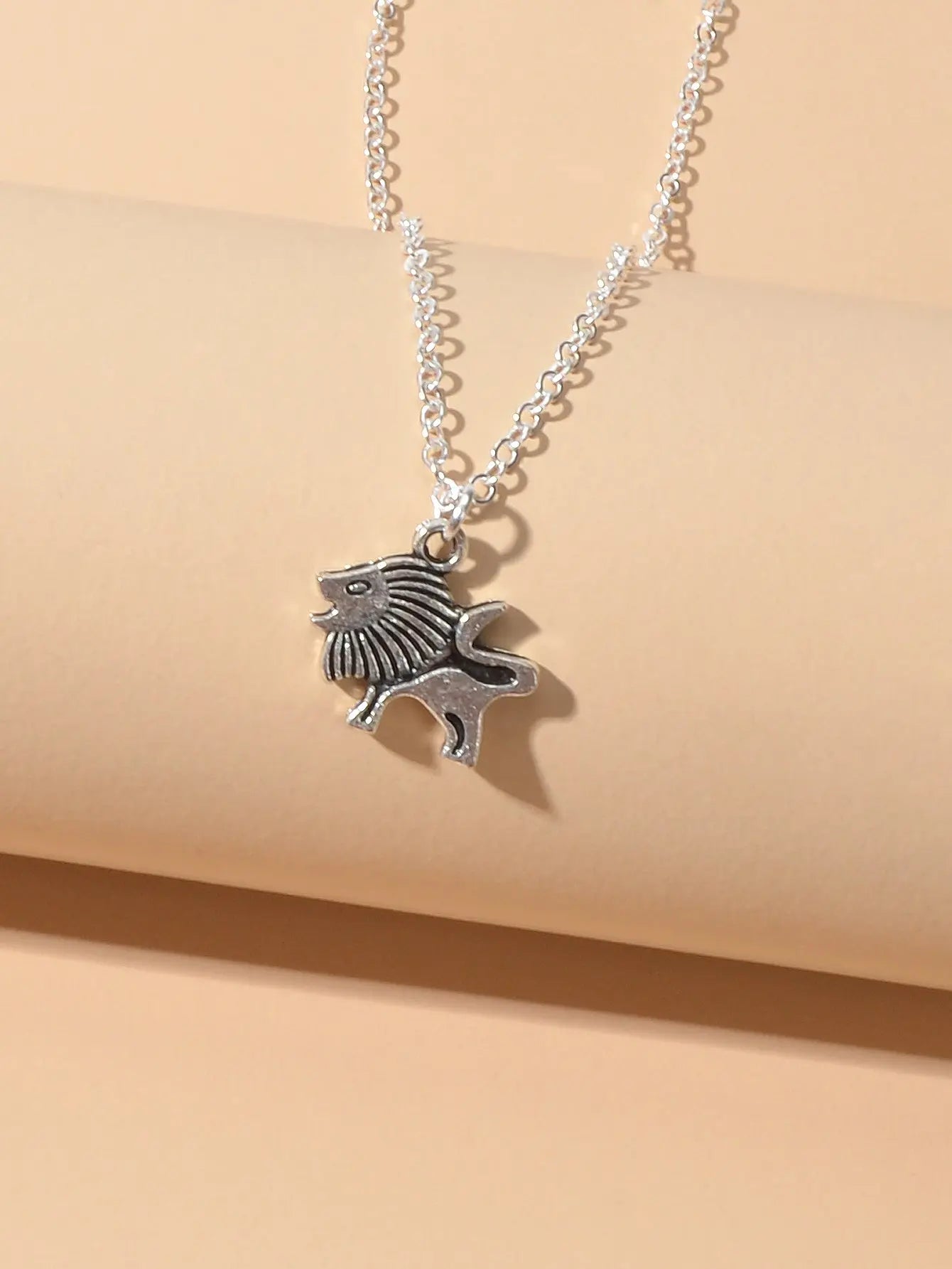 Ladies Jewellery Silver Chain Little Lion Necklace Wholesale Price Accessories Feelontop Jewellery