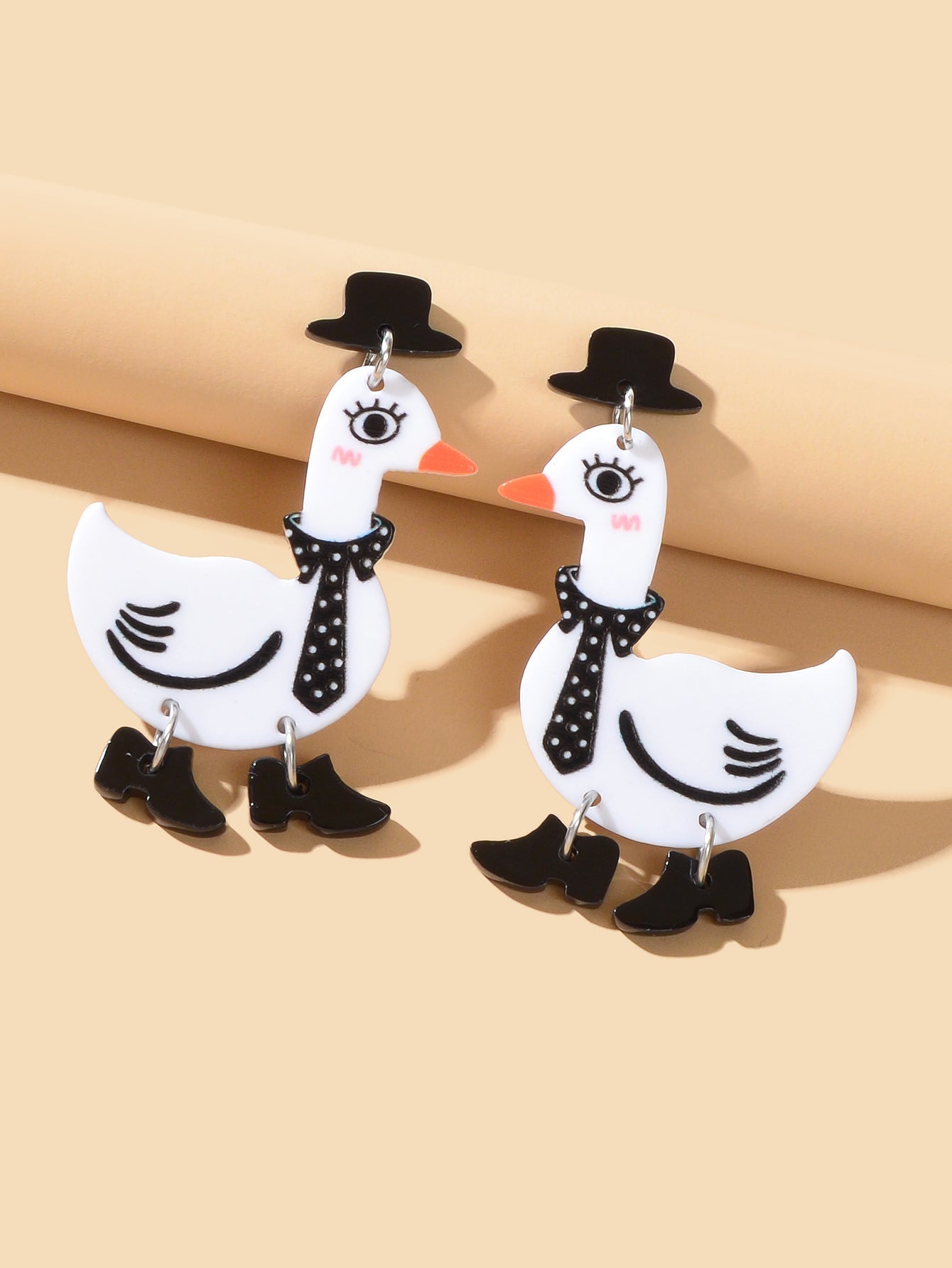 Adorable Duckling Earrings Novelty Duck Dangle Stud Easter Holiday Jewelry Gift Feelontop Jewellery