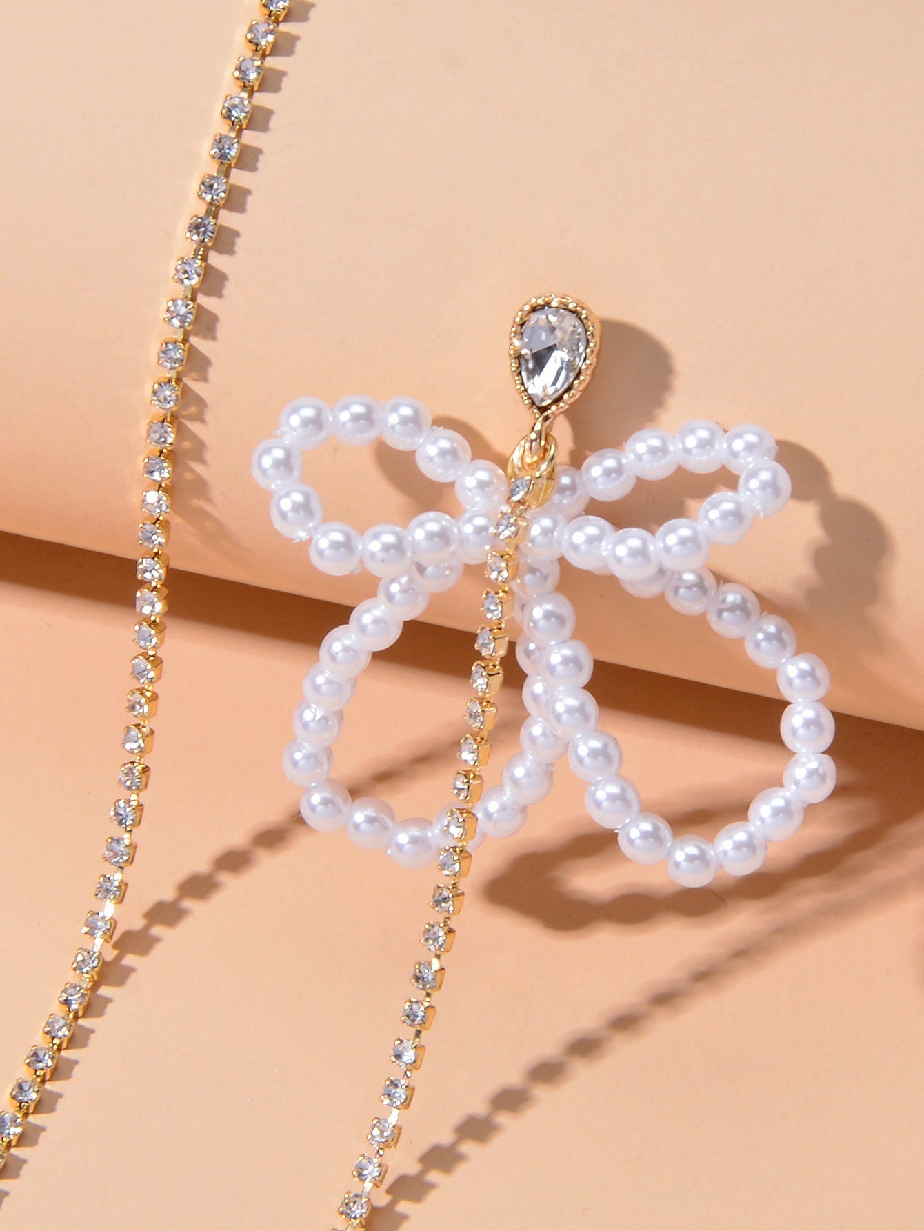 Pearl Butterfly Tassel Dangle Earrings Elegant Playful Jewelry Feelontop Jewellery