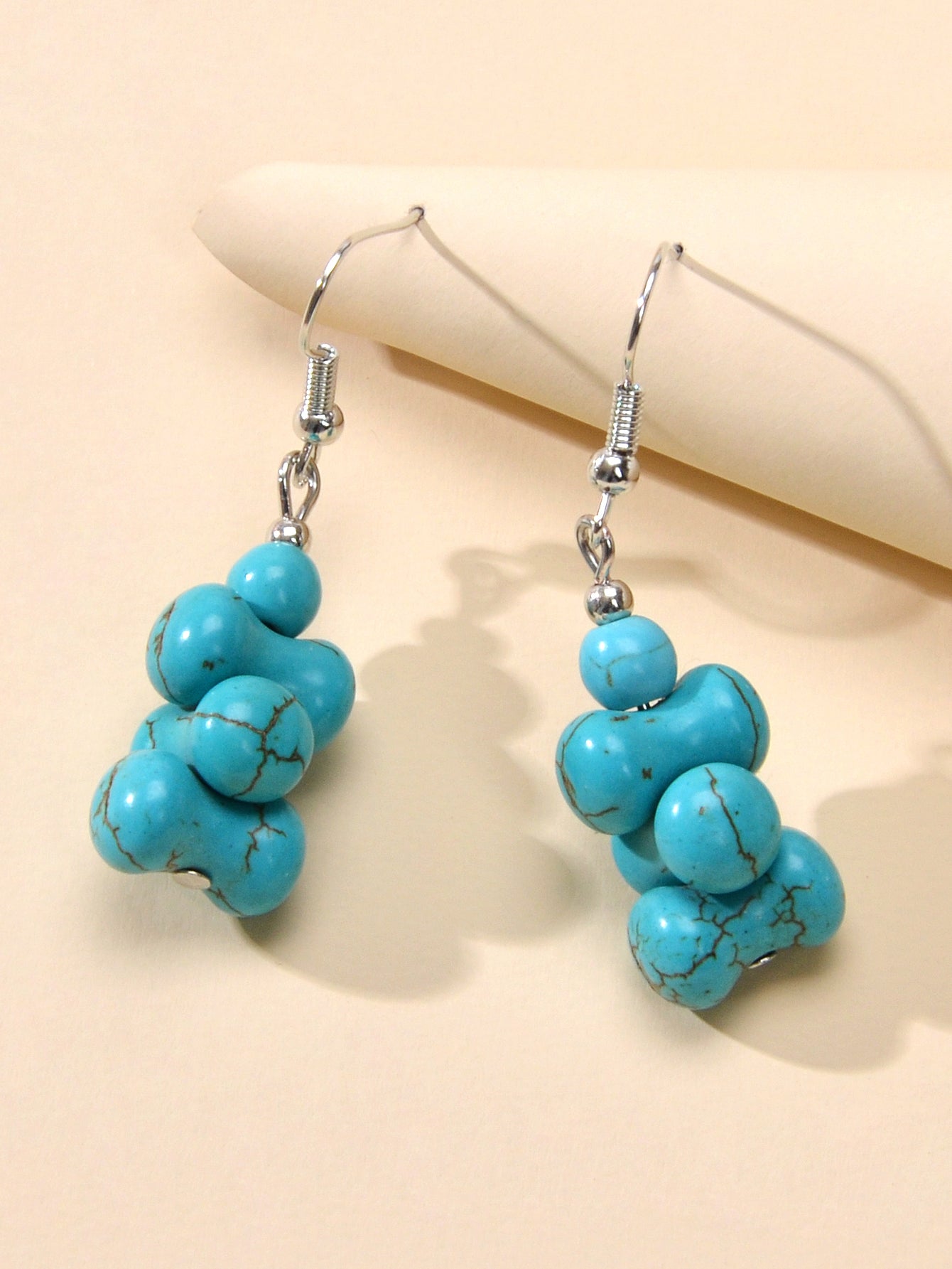 Ethnic American Jewellery Turquoise Geometric Dangle Bohemian Female Earrings Feelontop Jewellery