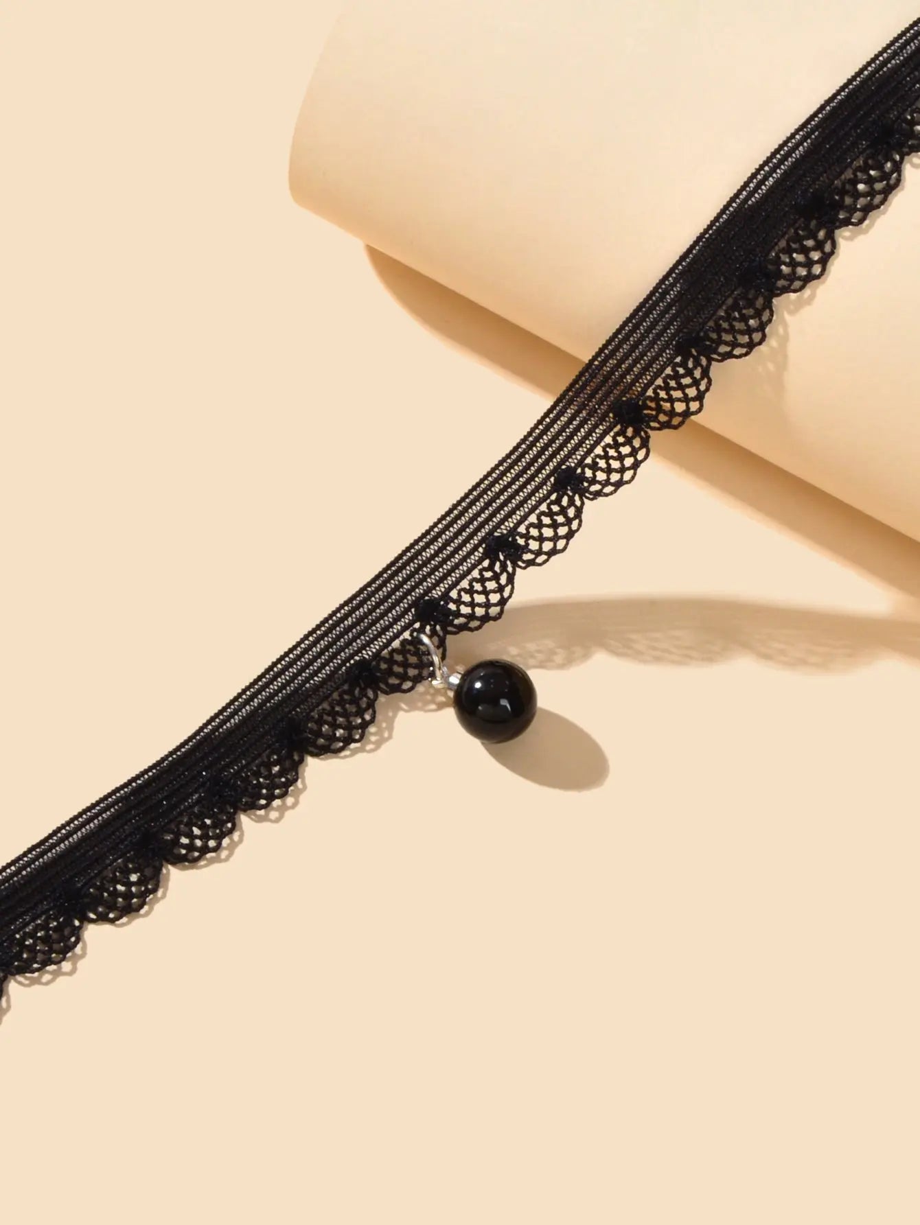 Classic Black Velvet Choker Round Charm Necklace Women Halloween Cosplay Jewelry Feelontop Jewellery