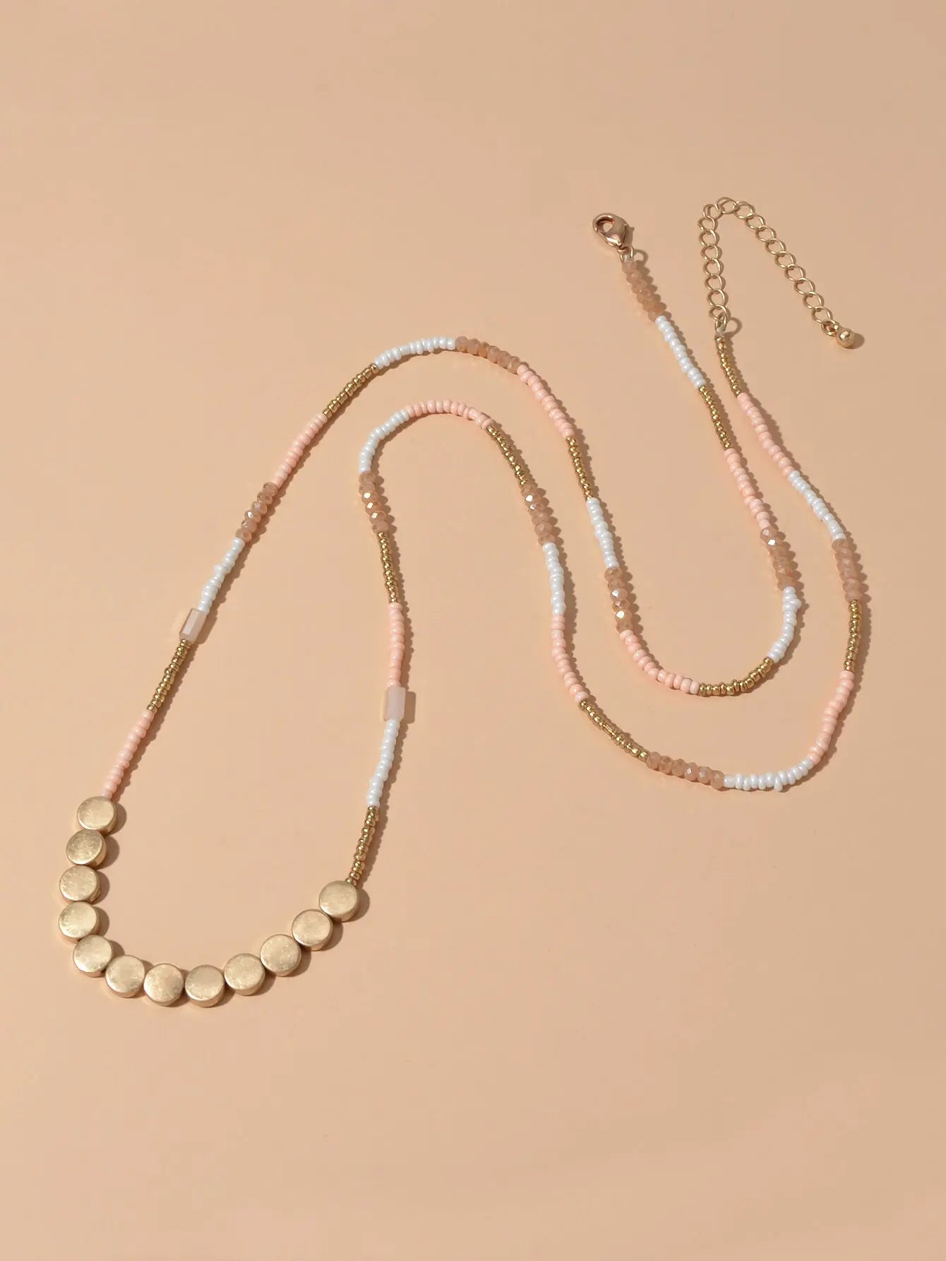 Bohemian Jewellery Ethnic Handmade Multi-colored Beads Charm Long Chain Necklace Feelontop Jewellery