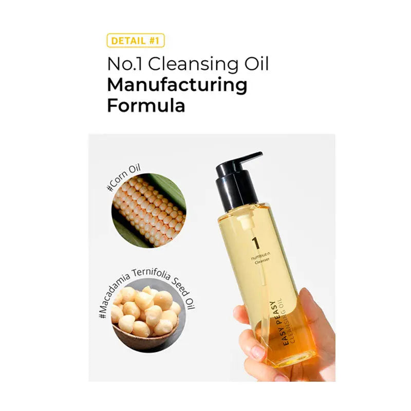 numbuzin No.1 Easy Peasy Cleansing Oil 200ml-4