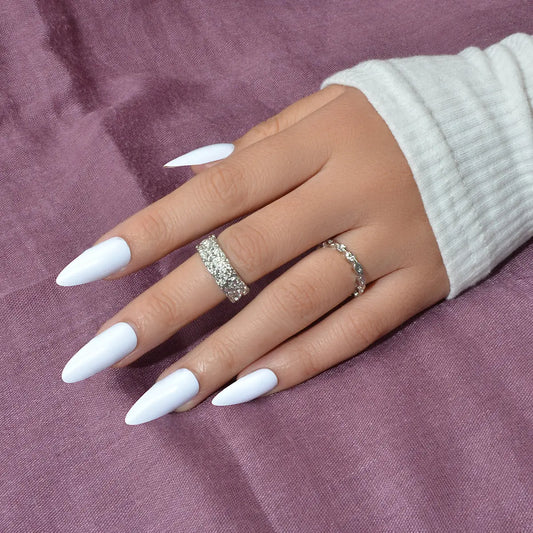 Trendy Jewellery Minimalist 2 pcs Gold Silver Stackable Multiple Finger Ring Set Feelontop Jewellery