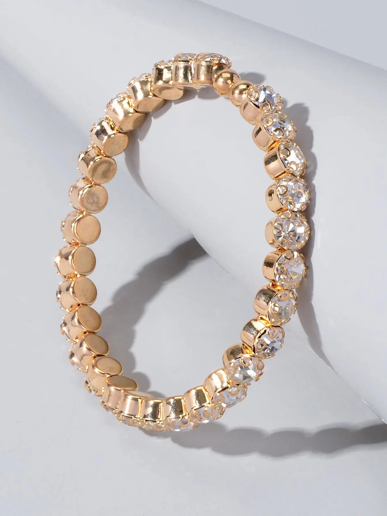 Textured Jewellery Faux Cubic Zirconia Classic Tennis Bracelet Nice Collection Feelontop Jewellery