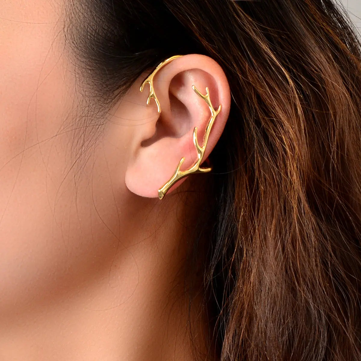 Personality No Piercing Cartilage Ear Cuff Ear Clip Wrap Gold Earring Girls Gift Feelontop Jewellery