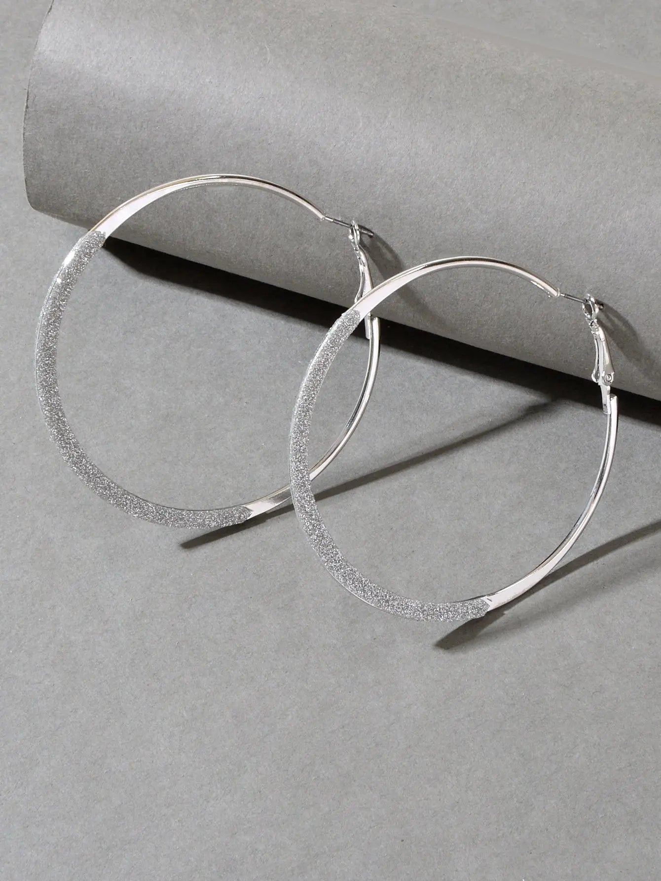 Spinning Rosegold Silver Big Circle Hoop Party Earrings Women Teens Accessories Feelontop Jewellery