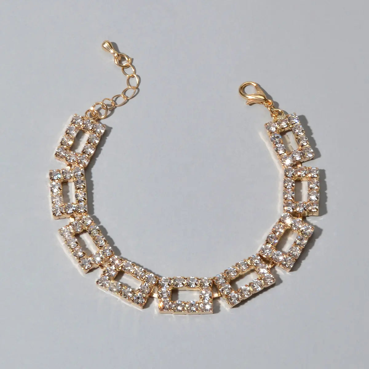 Textured Full Simulated Cubic Zirconia Silver Chain Collection Tennis Bracelets Feelontop Jewellery