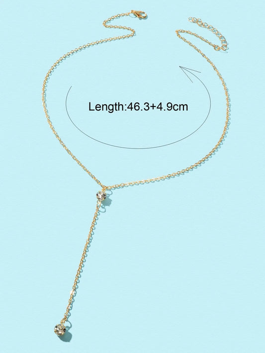 Gold Long Tassel Chain Necklace Elegant Statement Piece Jewelry for Any Occasion Feelontop Jewellery