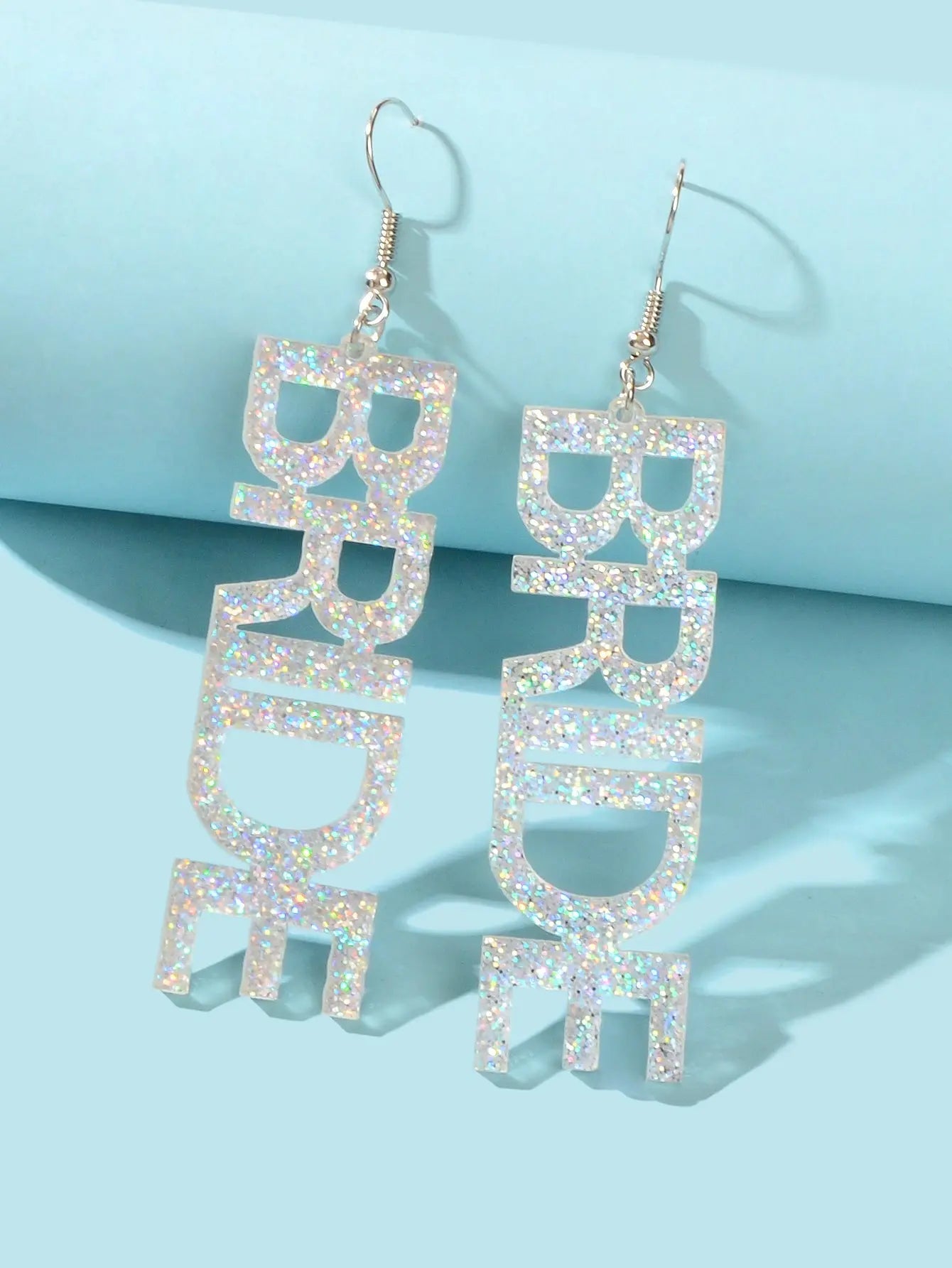 Wedding Bride Dangle Earrings Acrylic Handmade Fun Statement Jewelry Party Gift Feelontop Jewellery