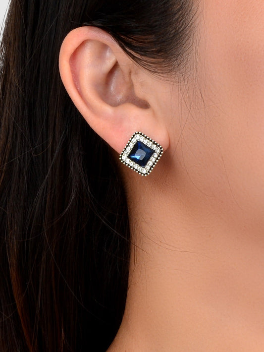 Dazzling Sophistication: Handcrafted Rhinestone Stud Earrings for Effortless Glamour and Timeless Style Feelontop Jewellery