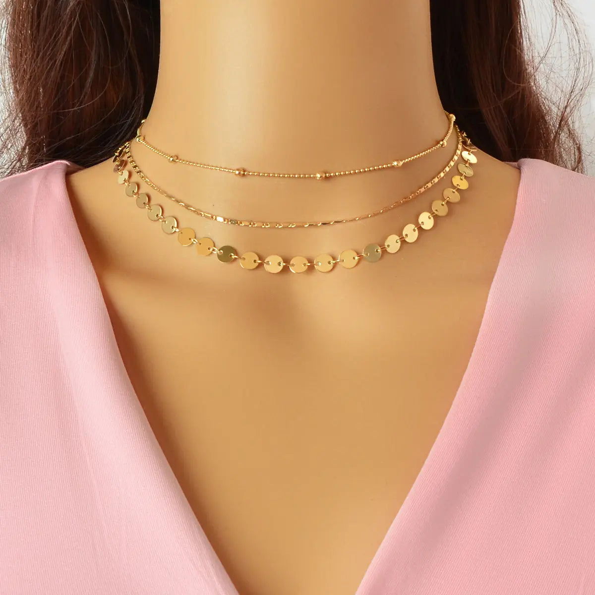 Multi layered Necklace Holiday Jewelry Women Chains Clavicle Collar Gift Choker Feelontop Jewellery