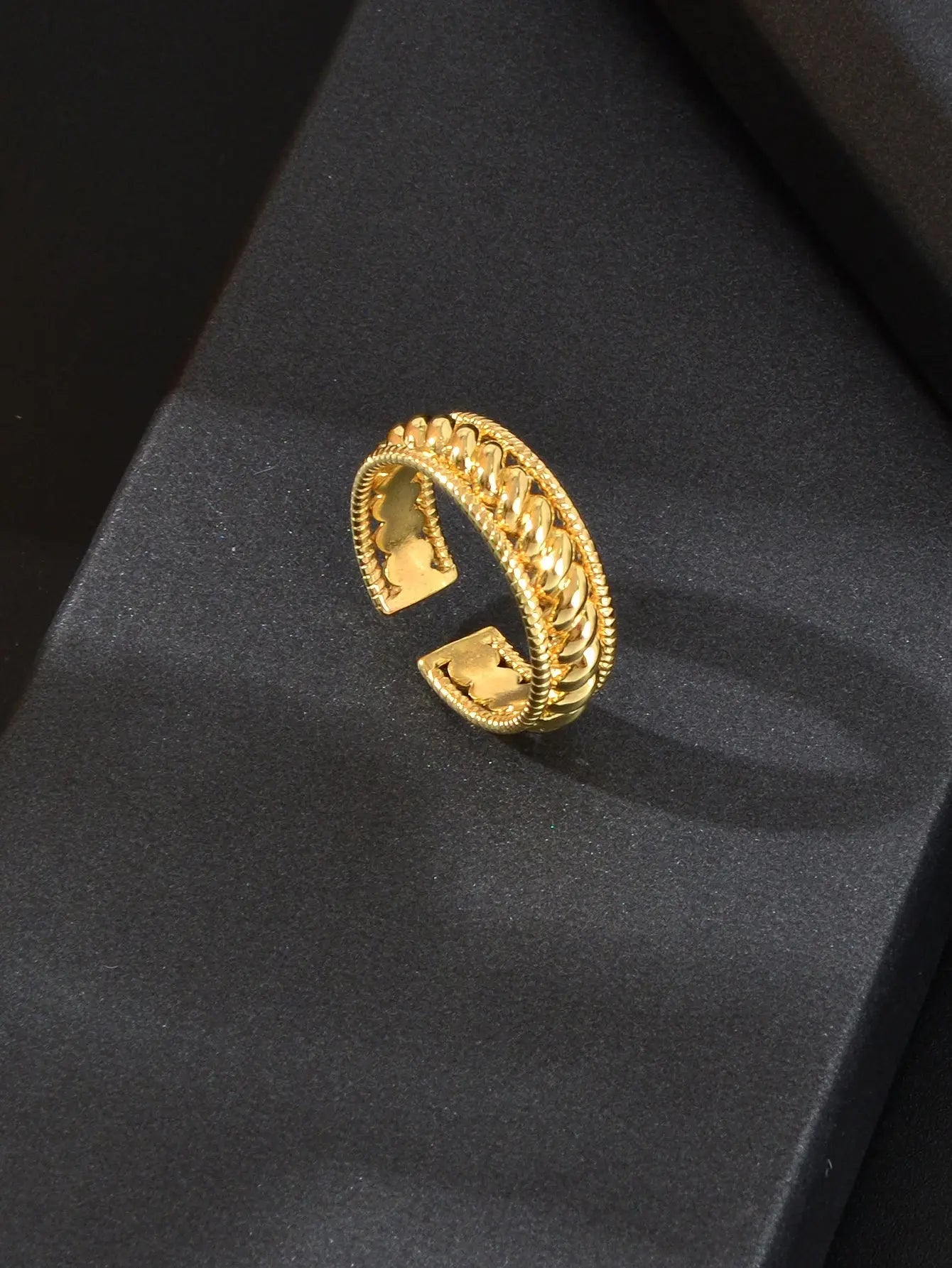 Bold Statement: Unique Adjustable Wide Band Ring - Express Your Style Feelontop Jewellery