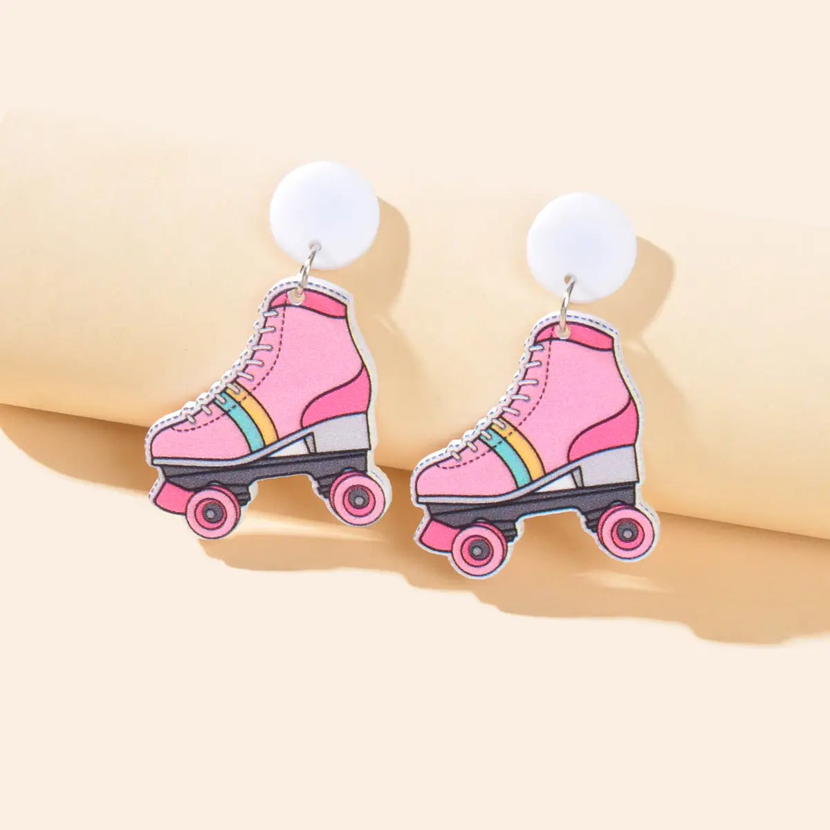 Colourful Ice Skates Pendant Earrings Fun Unique Accessories Skating Enthusiasts Feelontop Jewellery