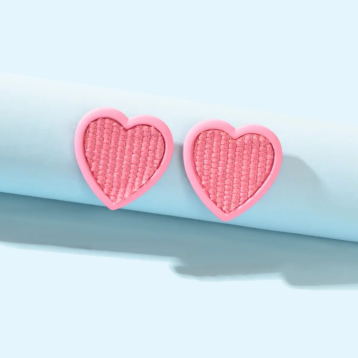 Pink Sweet Heart Stud Girls Love Earrings Women Birthday Dainty Gift Accessories Feelontop Jewellery