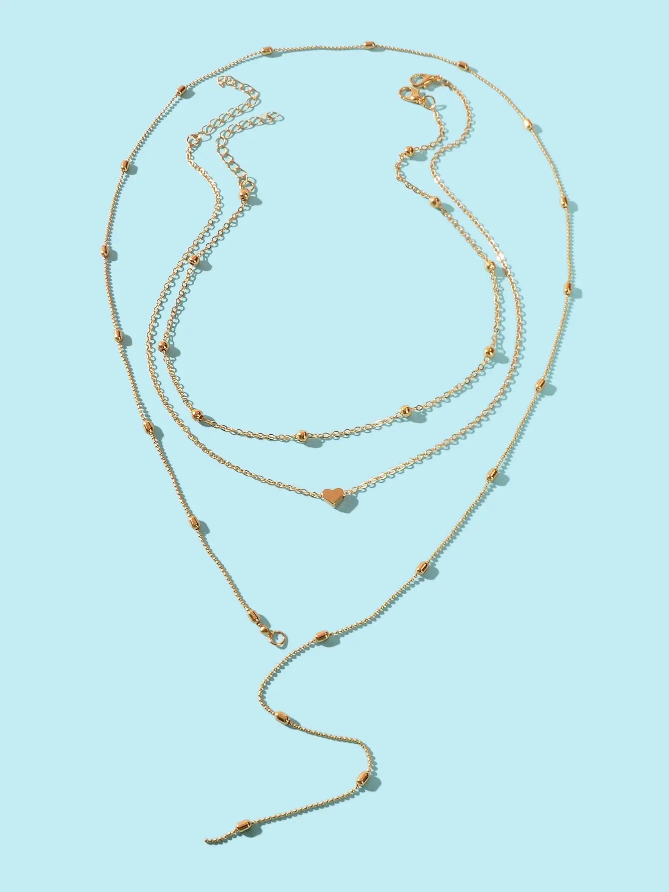 Stunning Multi-Layered Chain Link Necklace Trendy Statement Jewellery for Women Feelontop Jewellery