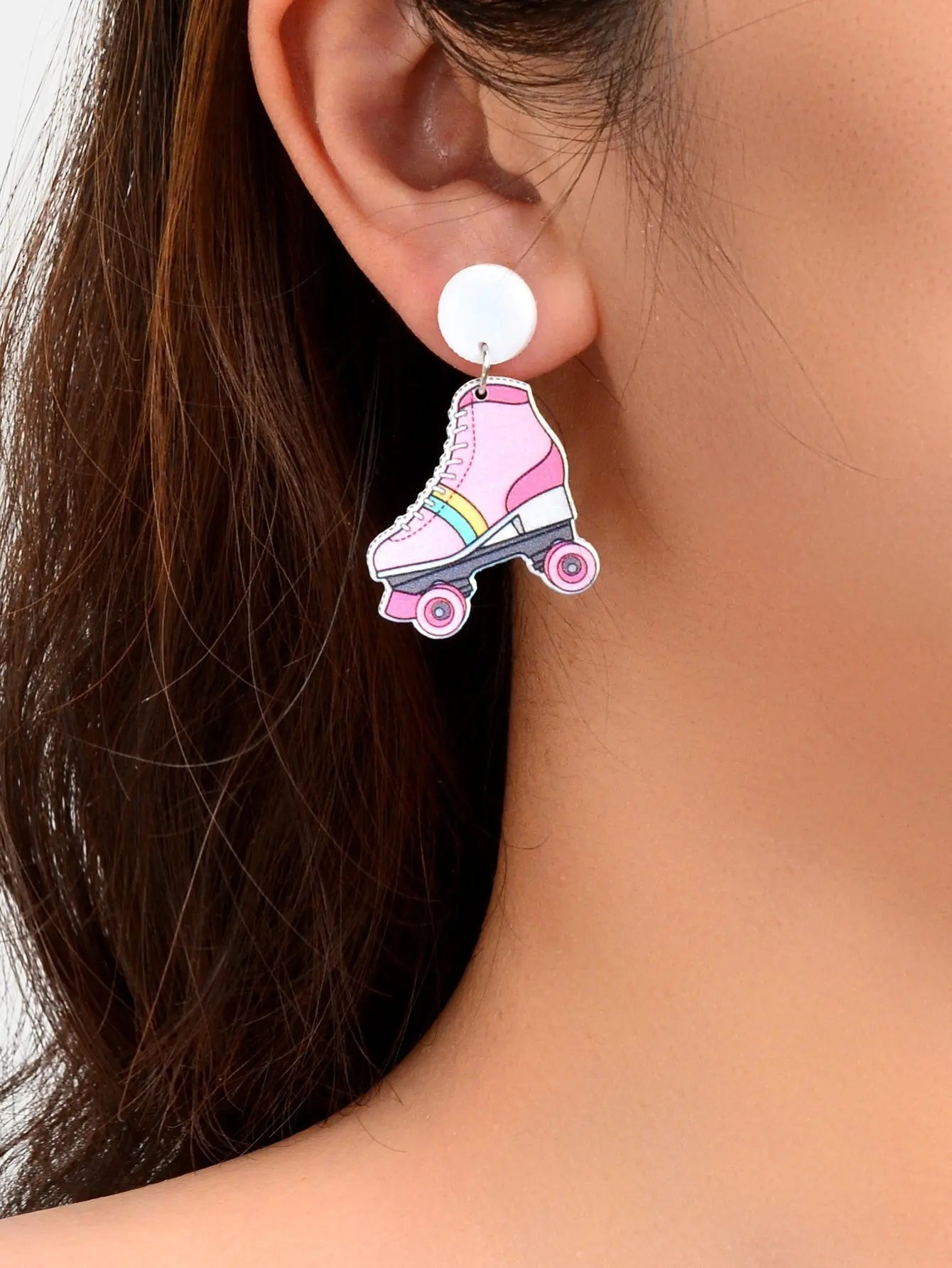 Colourful Ice Skates Pendant Earrings Fun Unique Accessories Skating Enthusiasts Feelontop Jewellery