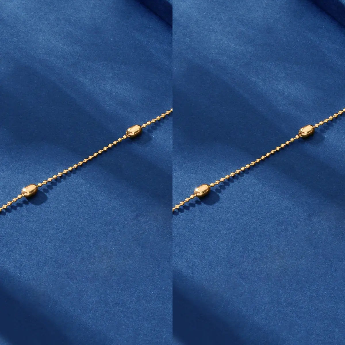 2 pcs Clearance Items AU Local Warehouse Golden Beads Chain Necklaces set Fashion Jewelry Feelontop Jewellery