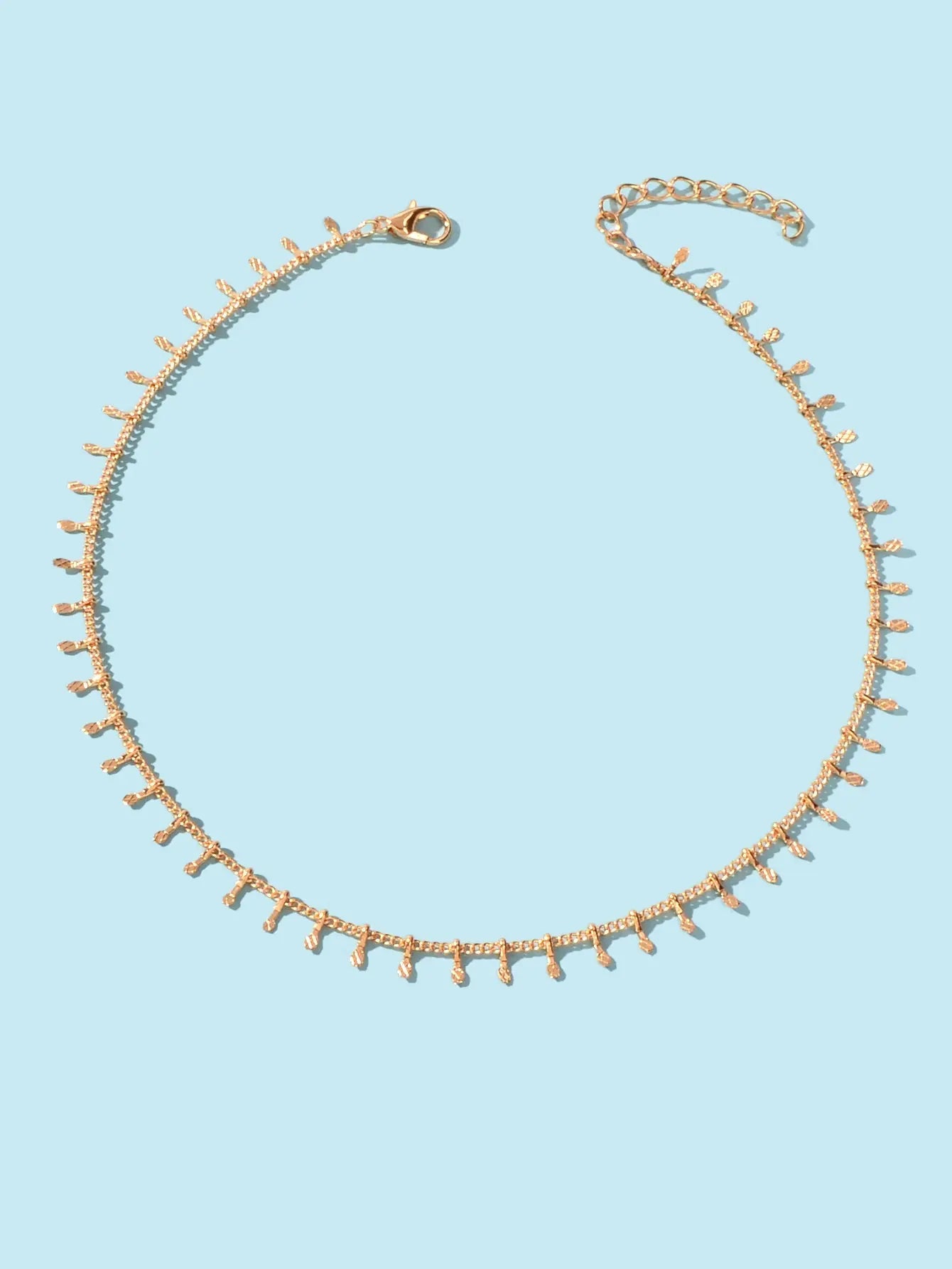 Classic Dainty Thin Charm Choker Gold Short Chain Necklaces Minimalist Jewellery Feelontop Jewellery