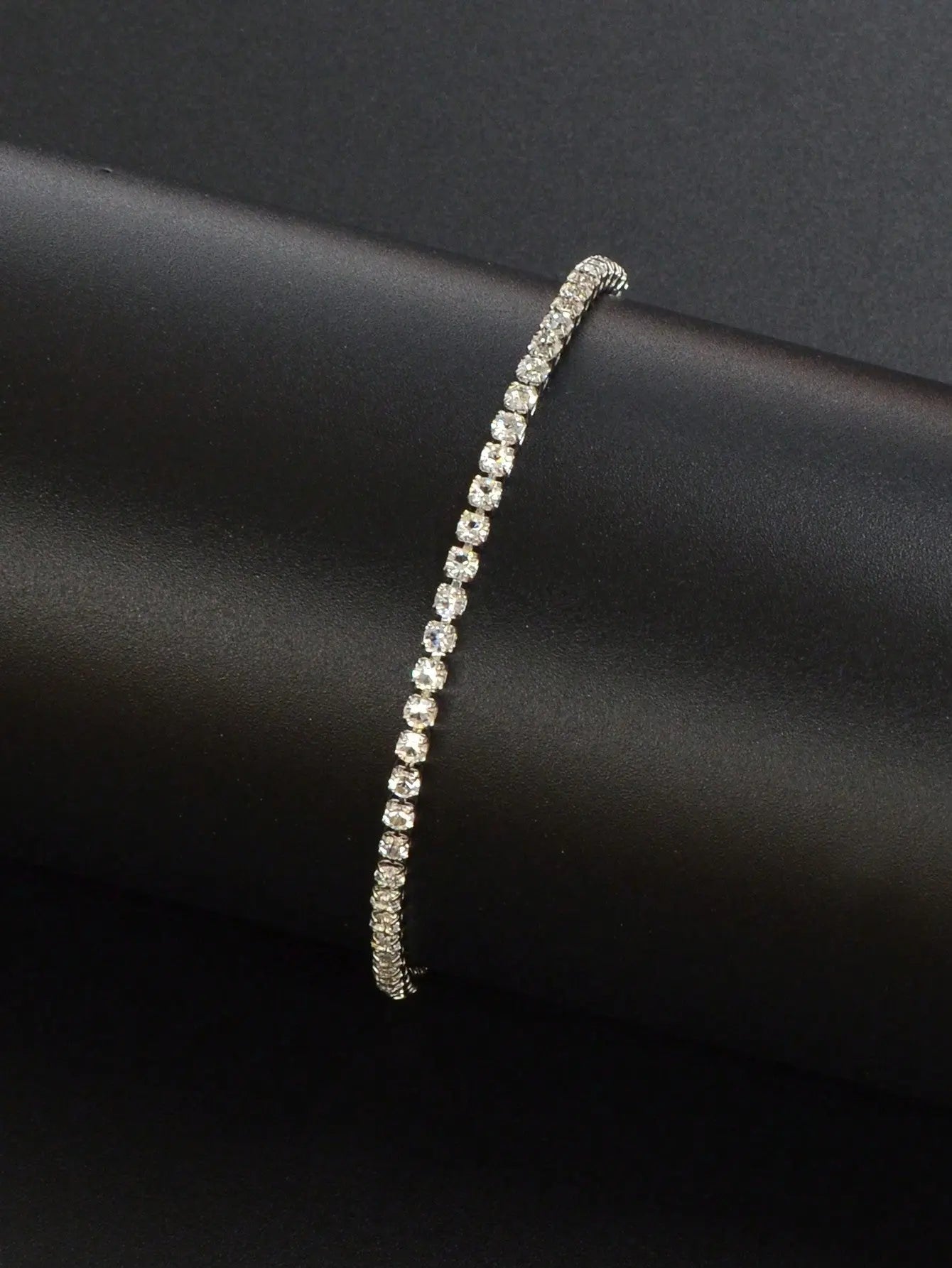Adjustable Slider Bracelet with Diamonds Sparkle Shine Jewelry Feelontop Jewellery