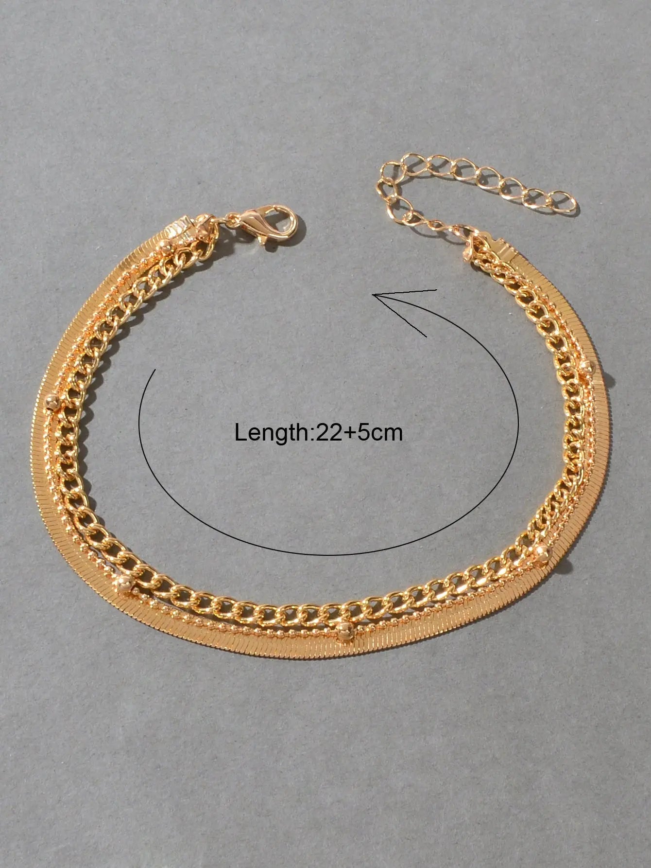 Gold Silver Multi-layer Chain Adjustable Bracelet Women Multiple Style Jewellery Feelontop Jewellery