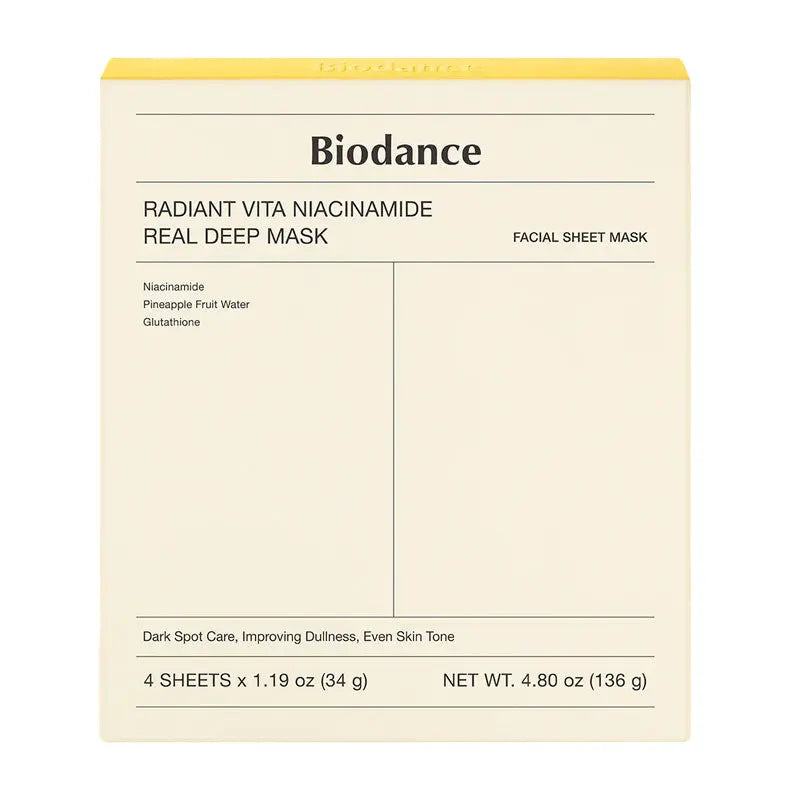 Biodance Radiant Vita Niacinamide Real Deep Mask 34g-1