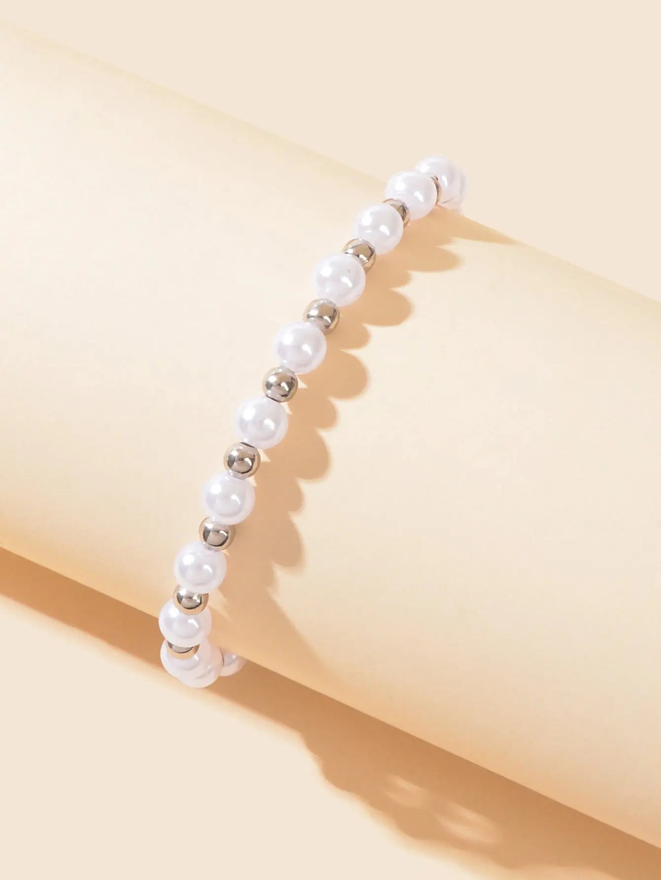 Handmade Pearl Beads Silver Adjustable Anklet Bracelet Cool Beach Foot Jewellery Feelontop Jewellery