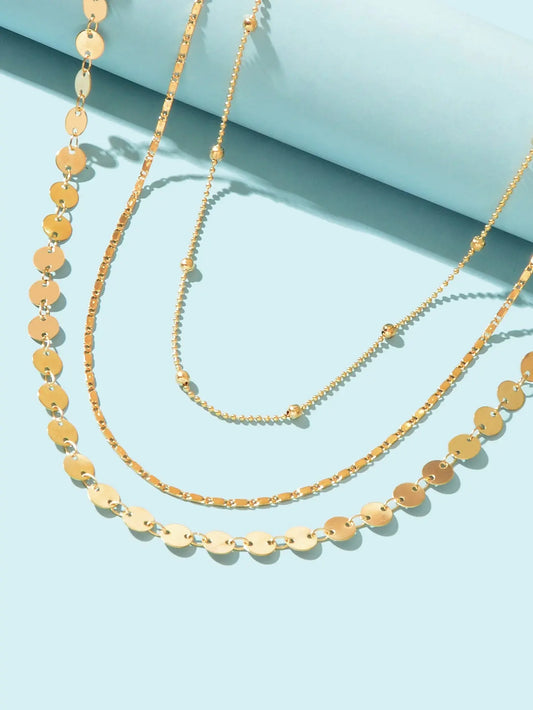 Multi layered Necklace Holiday Jewelry Women Chains Clavicle Collar Gift Choker Feelontop Jewellery