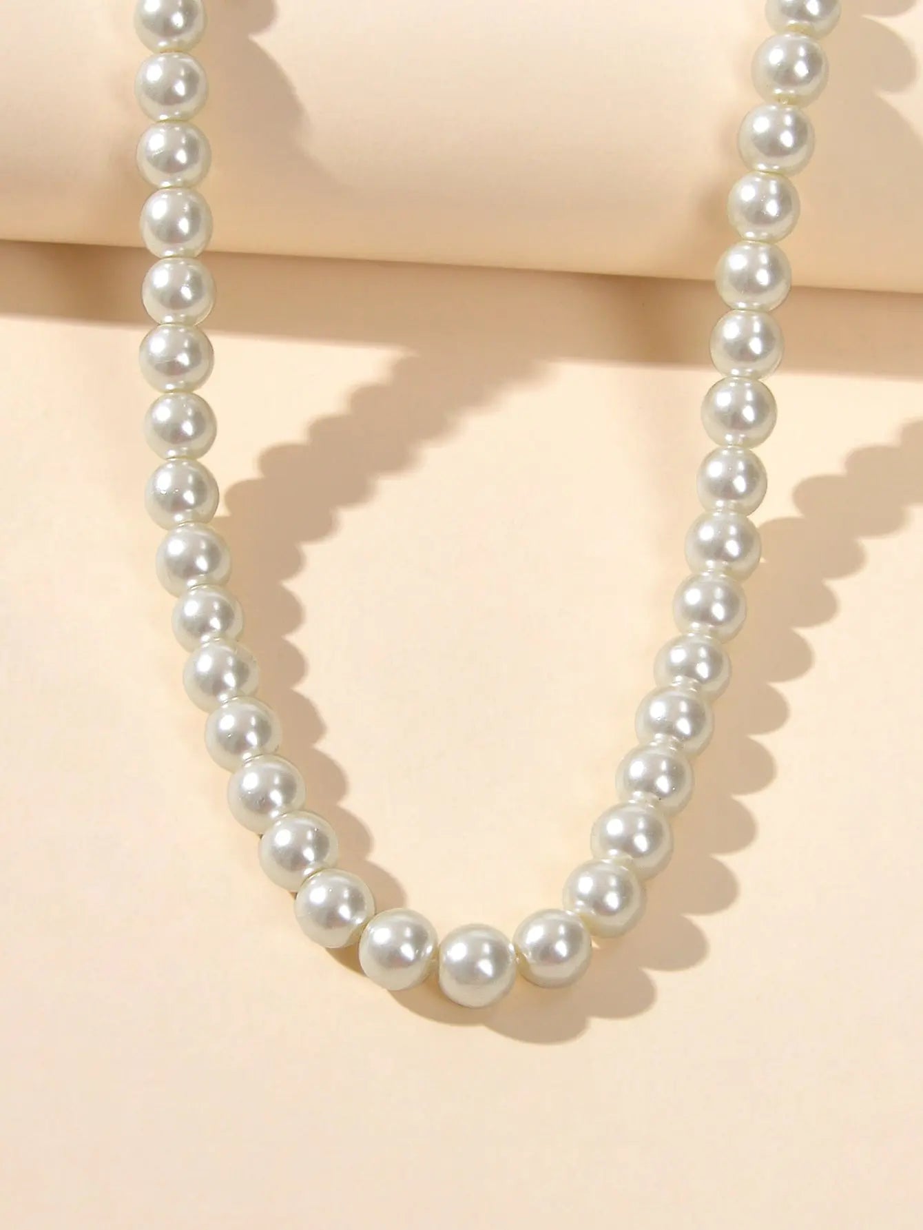 Retro Black White Beads Collar Short Choker Necklace Women Teen Party Decoration Feelontop Jewellery