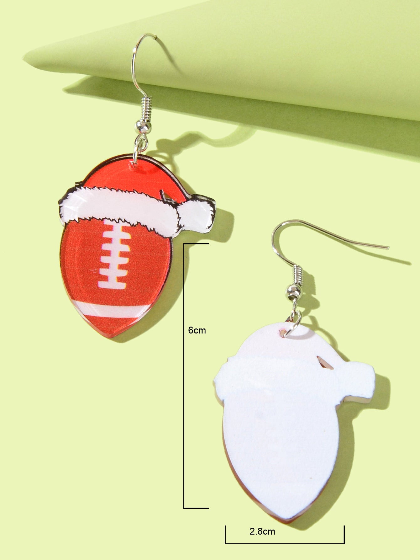 Christmas Gift Aussie Rules Footy Charm Earrings Australian Football Jewelry AFL Feelontop Jewellery