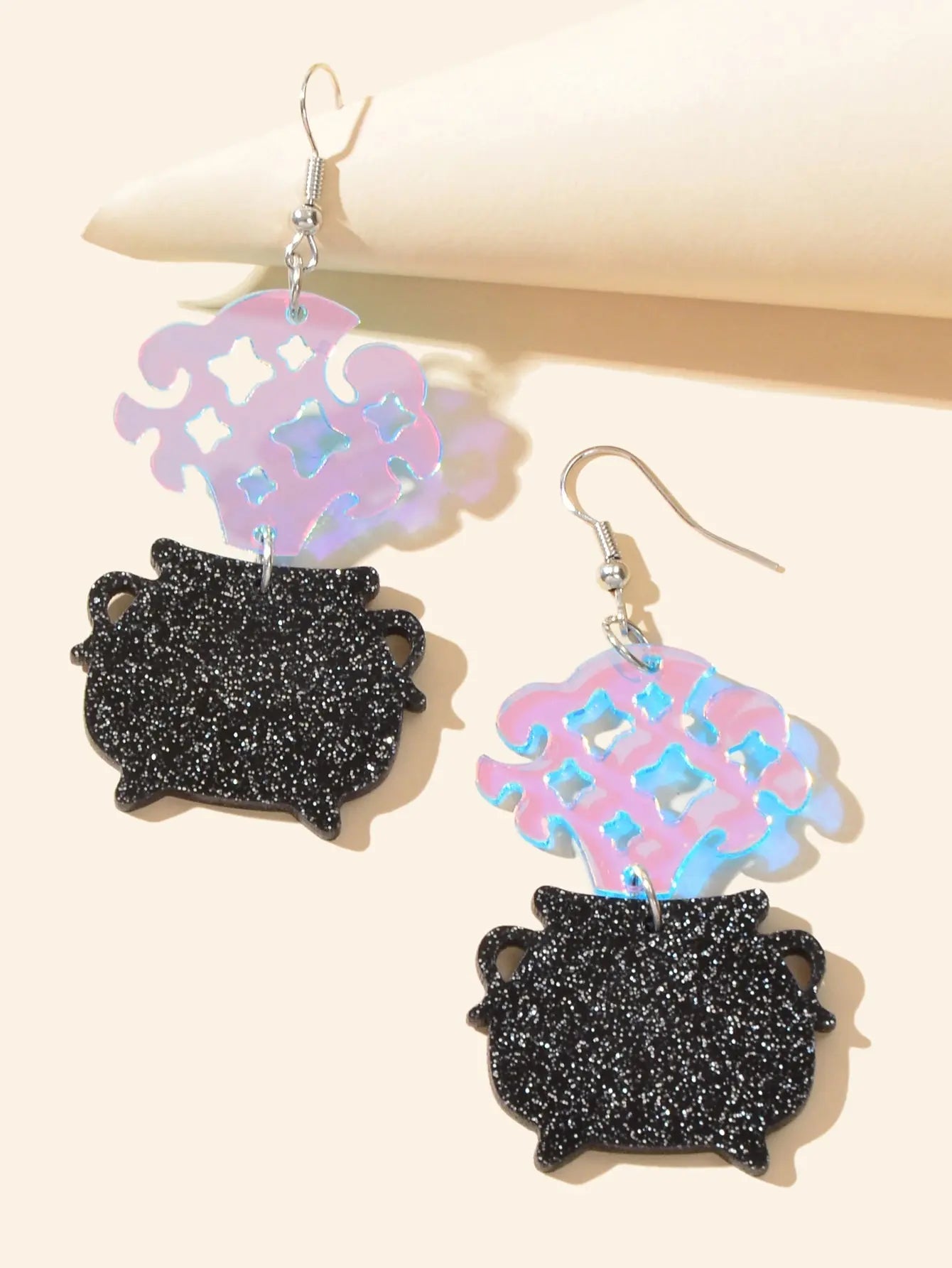 Exaggerated Acrylic Drop Dangle Statement Pot Earrings Funny Costume Jewellery Feelontop Jewellery