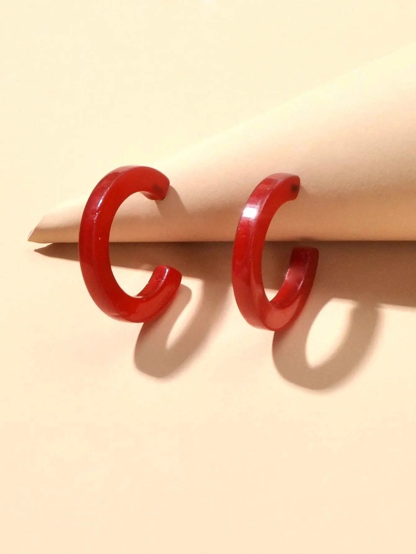 Wholesale Price Circle Acrylic Cute Stud Hoop Earrings Fashion Accessories Gift Feelontop Jewellery