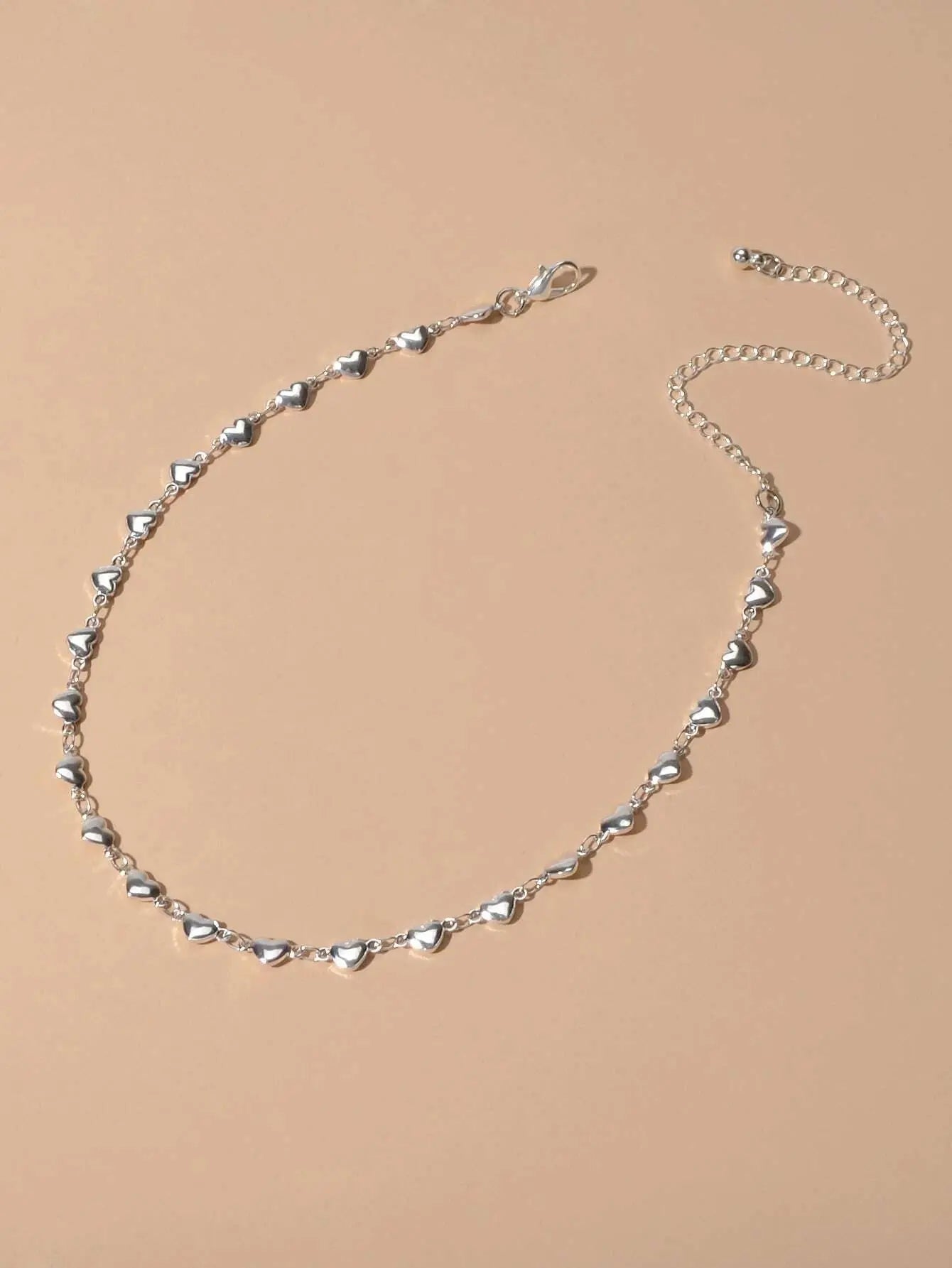 New Jewelry Silver Love Heart Charm Necklace Anniversary Accessories Lover Gift Feelontop Jewellery