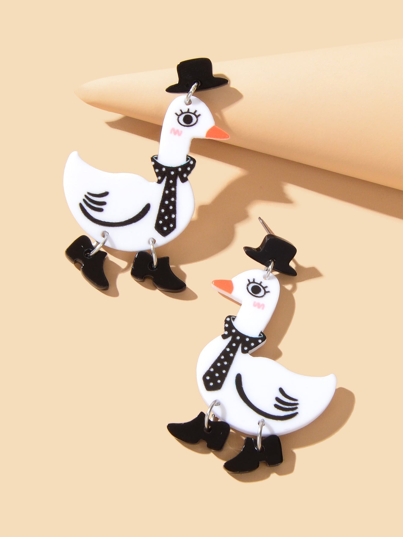 Adorable Duckling Earrings Novelty Duck Dangle Stud Easter Holiday Jewelry Gift Feelontop Jewellery