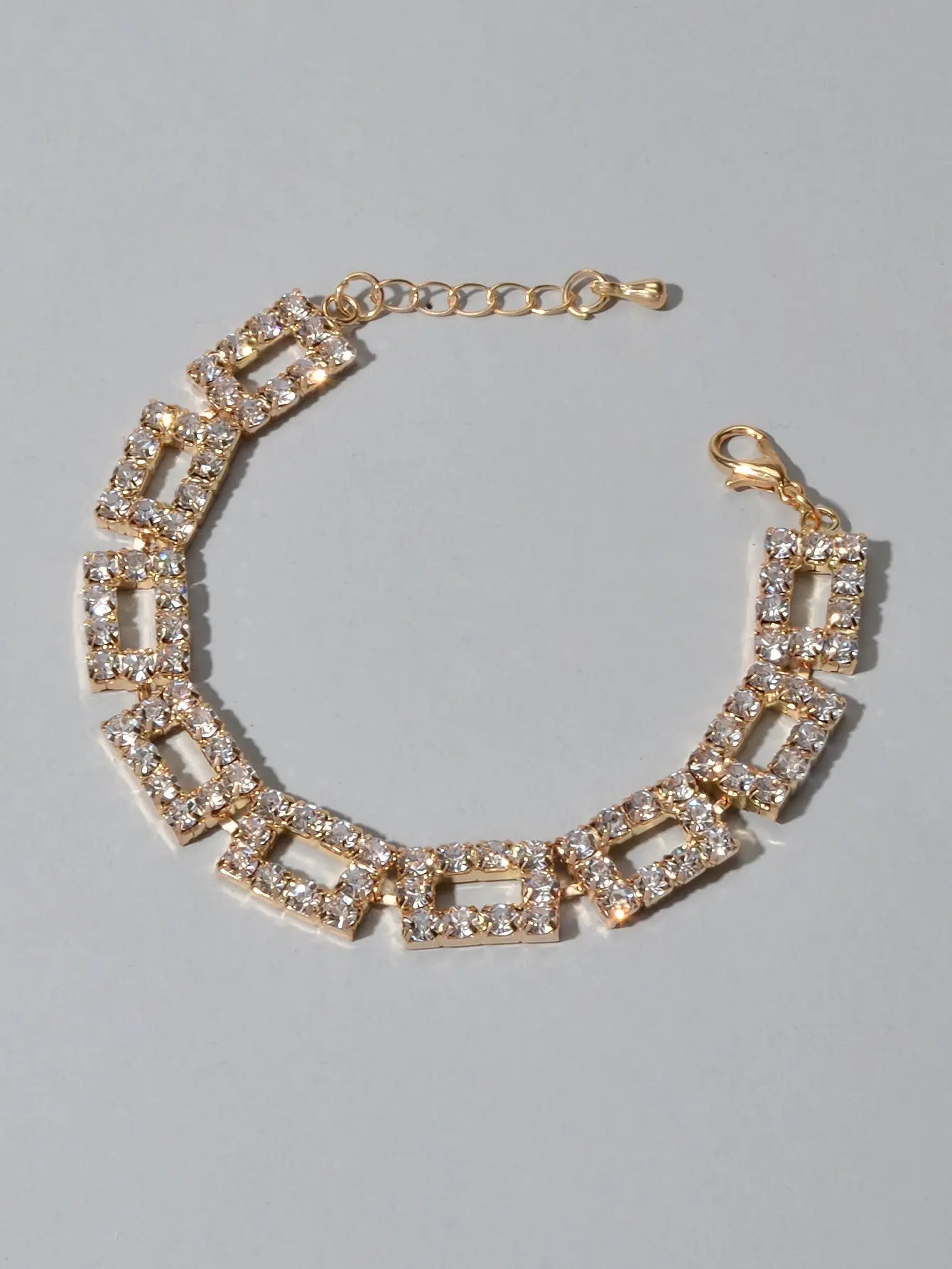 Textured Full Simulated Cubic Zirconia Silver Chain Collection Tennis Bracelets Feelontop Jewellery