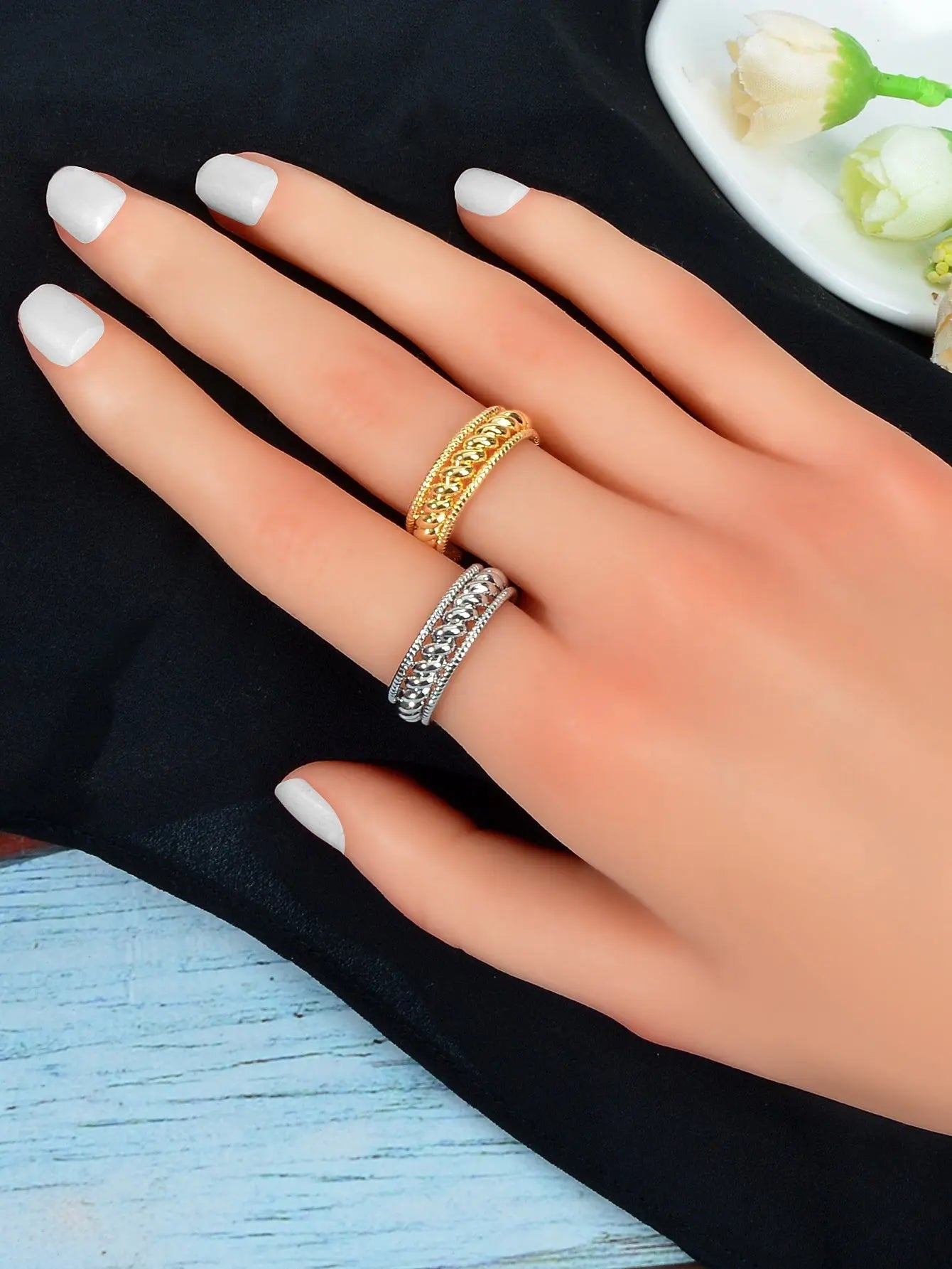 Bold Statement: Unique Adjustable Wide Band Ring - Express Your Style Feelontop Jewellery