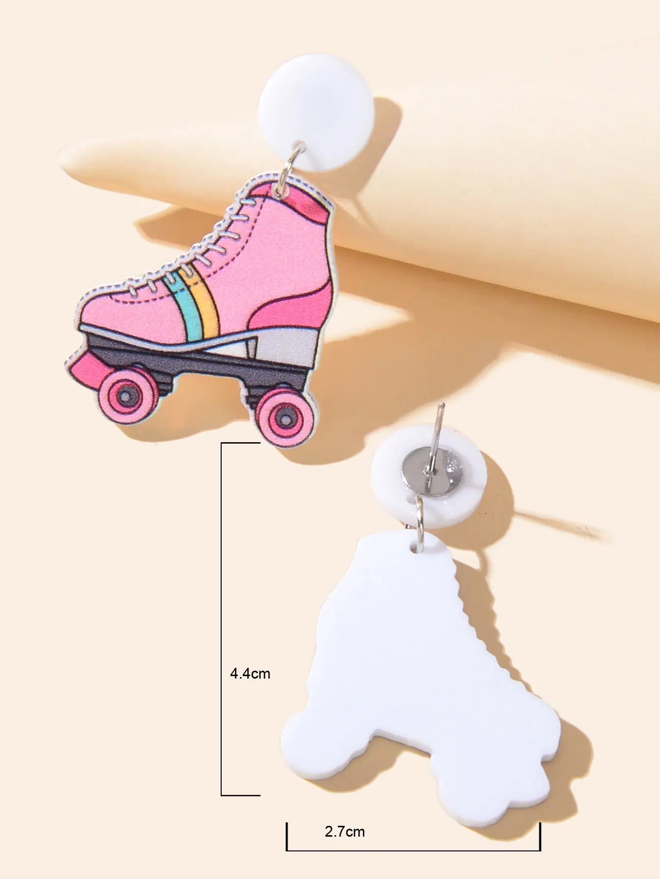 Colourful Ice Skates Pendant Earrings Fun Unique Accessories Skating Enthusiasts Feelontop Jewellery