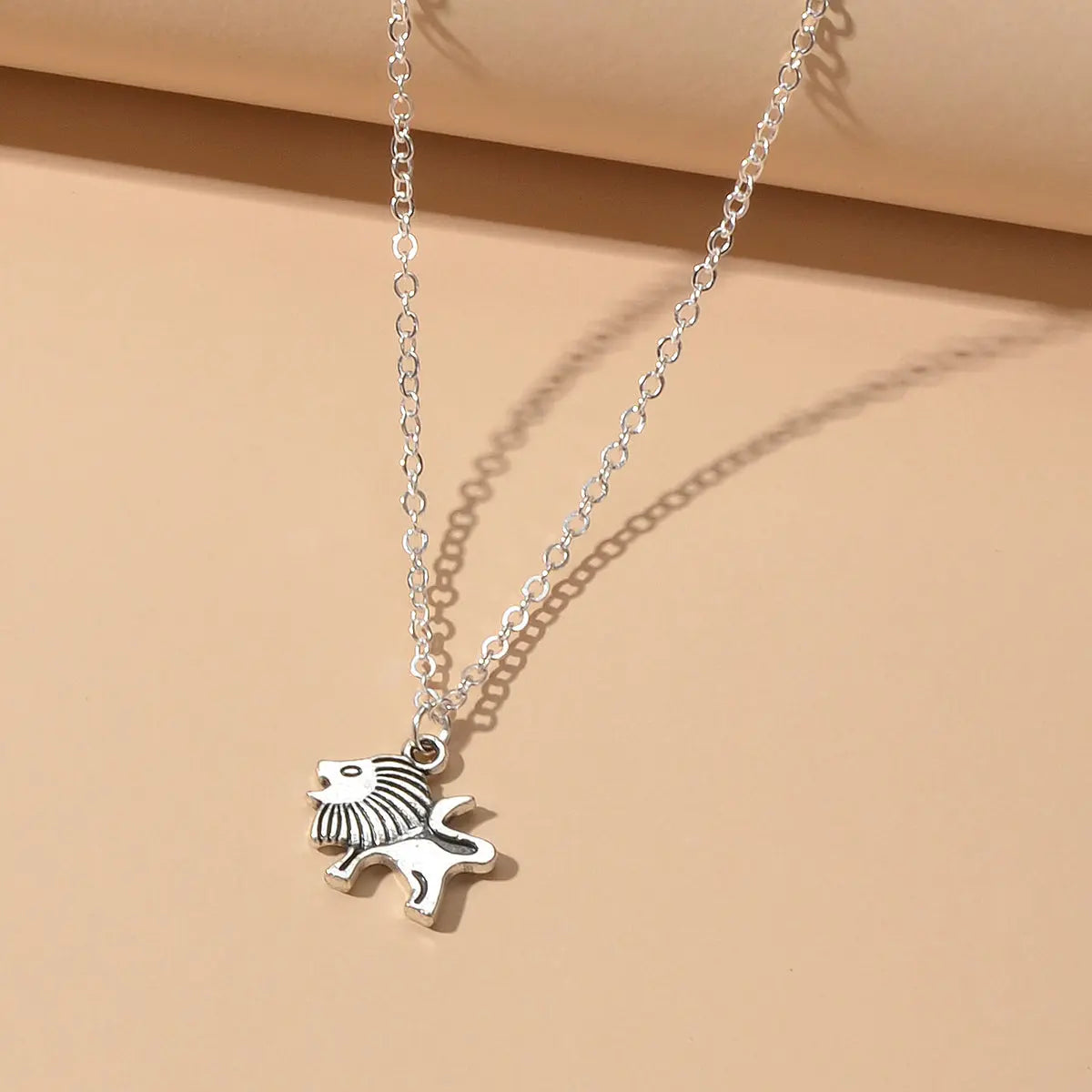 Ladies Jewellery Silver Chain Little Lion Necklace Wholesale Price Accessories Feelontop Jewellery