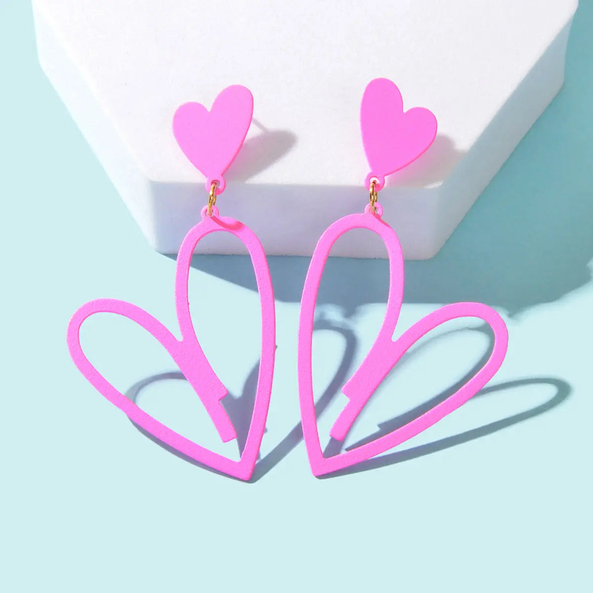 Romantic Heart-shaped Earrings Stylish Ear Accessories Dainty Gifts for Women Feelontop Jewellery
