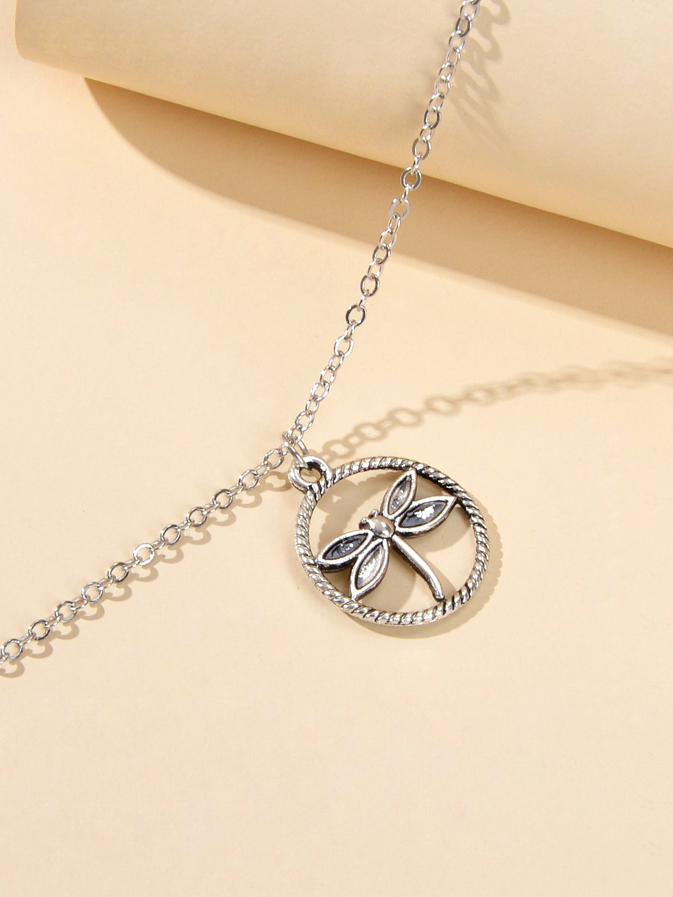 Ladies Jewellery Gold Silver Chain Circle Dragonfly Charm Friendship Bracelet Feelontop Jewellery