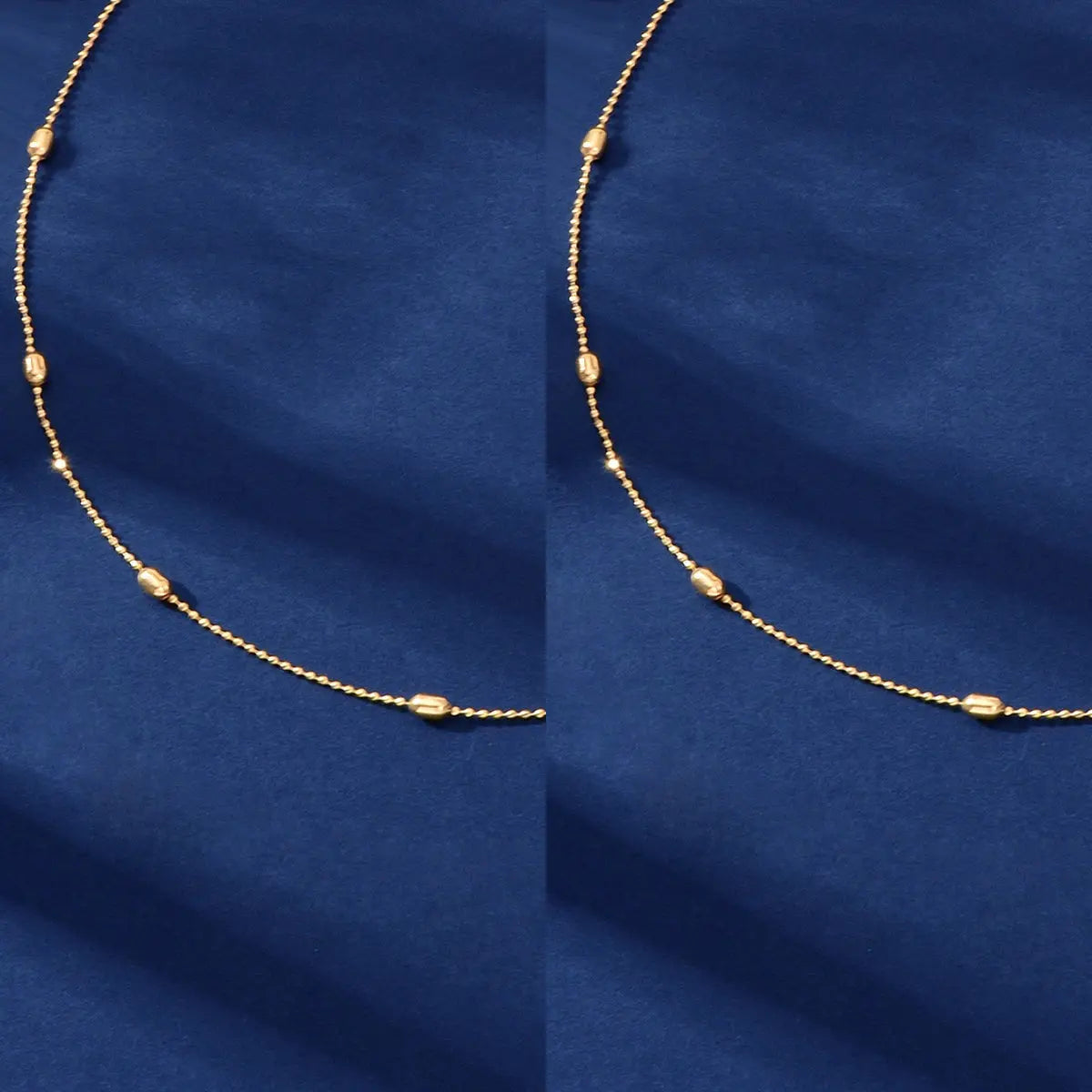 2 pcs Clearance Items AU Local Warehouse Golden Beads Chain Necklaces set Fashion Jewelry Feelontop Jewellery