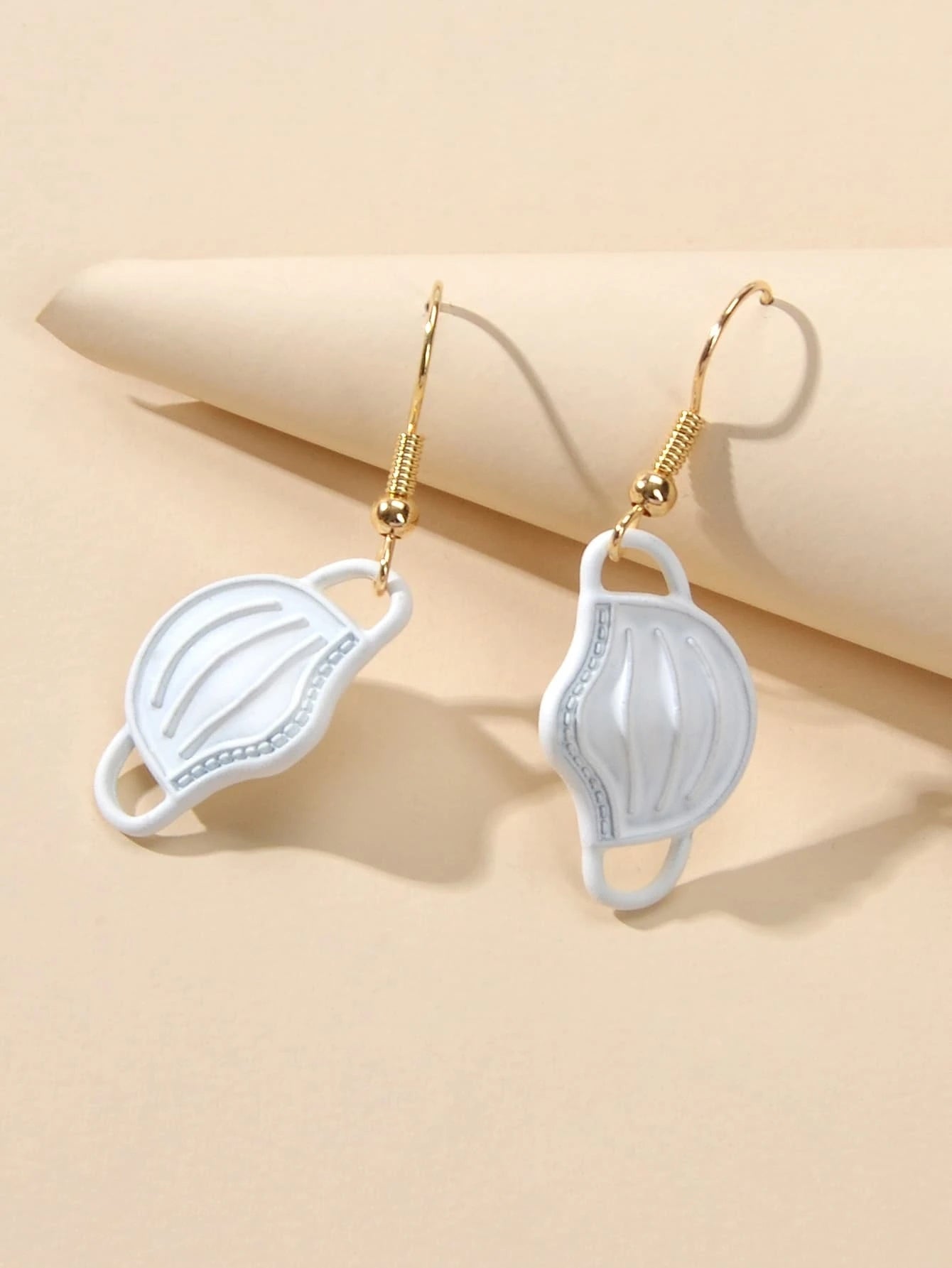 Novelty Face Mask Shape Drop Dangle Earrings Lovely Creative Funny Jewelry Gift Feelontop Jewellery