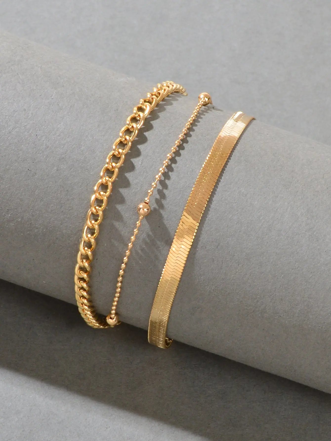 Gold Silver Multi-layer Chain Adjustable Bracelet Women Multiple Style Jewellery Feelontop Jewellery