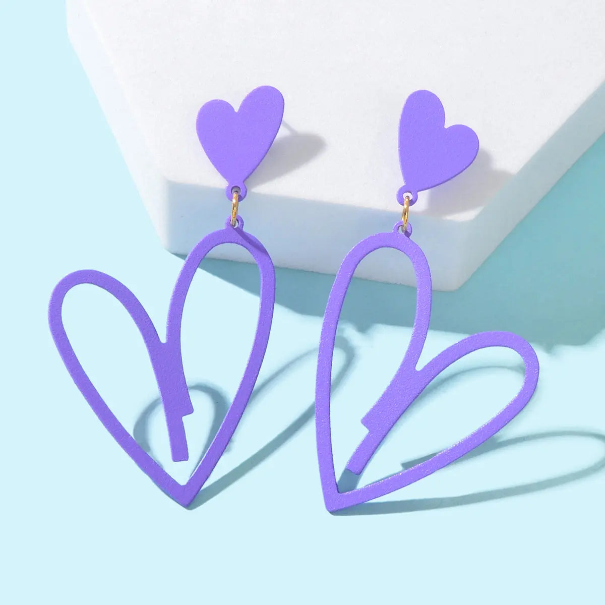 Romantic Heart-shaped Earrings Stylish Ear Accessories Dainty Gifts for Women Feelontop Jewellery