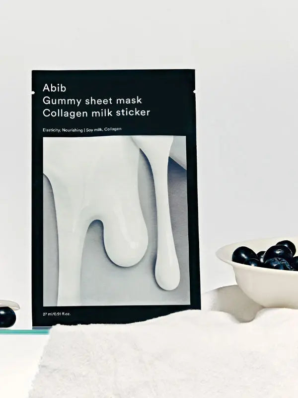 Abib Gummy Sheet Mask #Collagen Milk Sticker 27ml-0