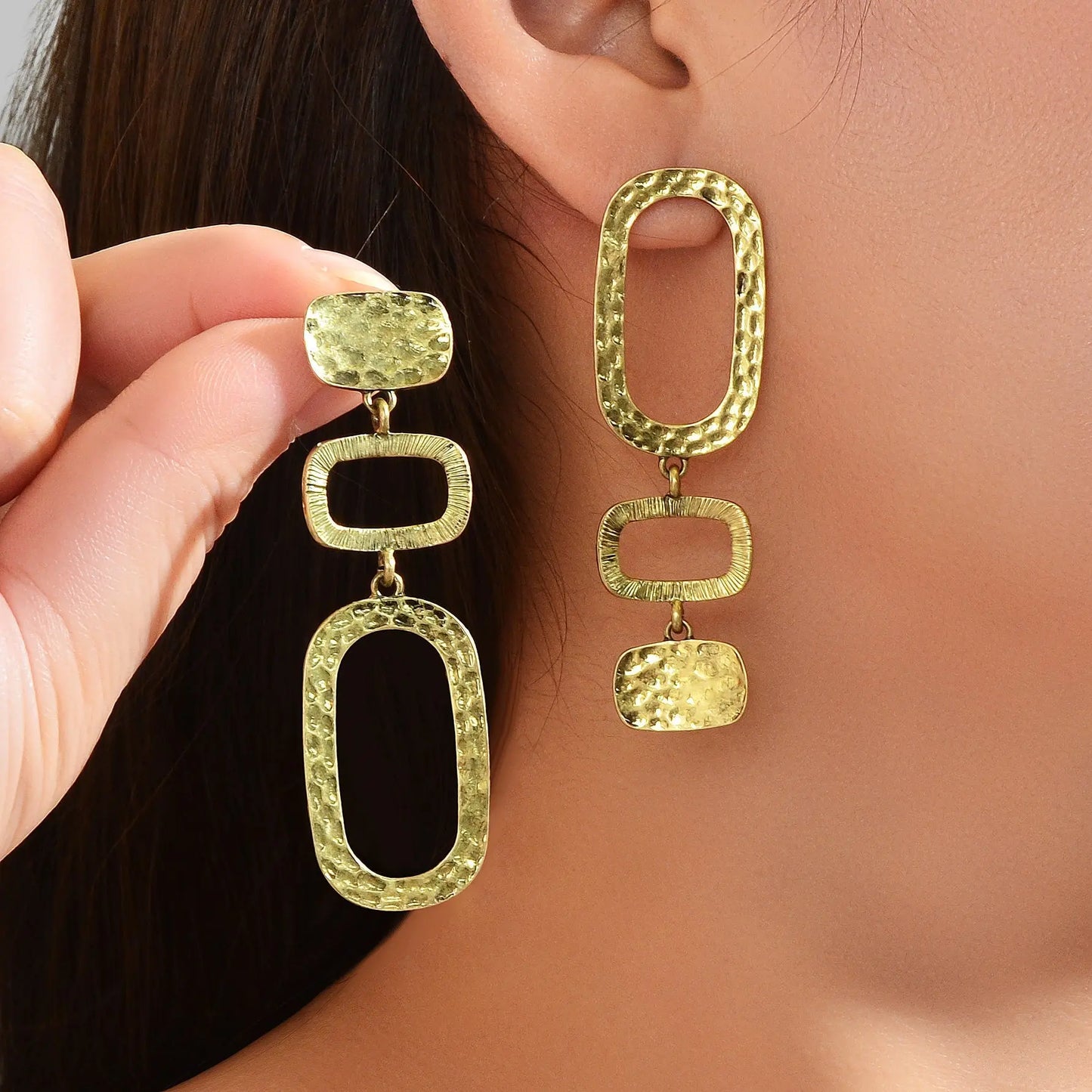 1 pair Basics Square Geometric Pendant Dangle Earrings Daily Officework Business Jewelry Accessories Feelontop Jewellery