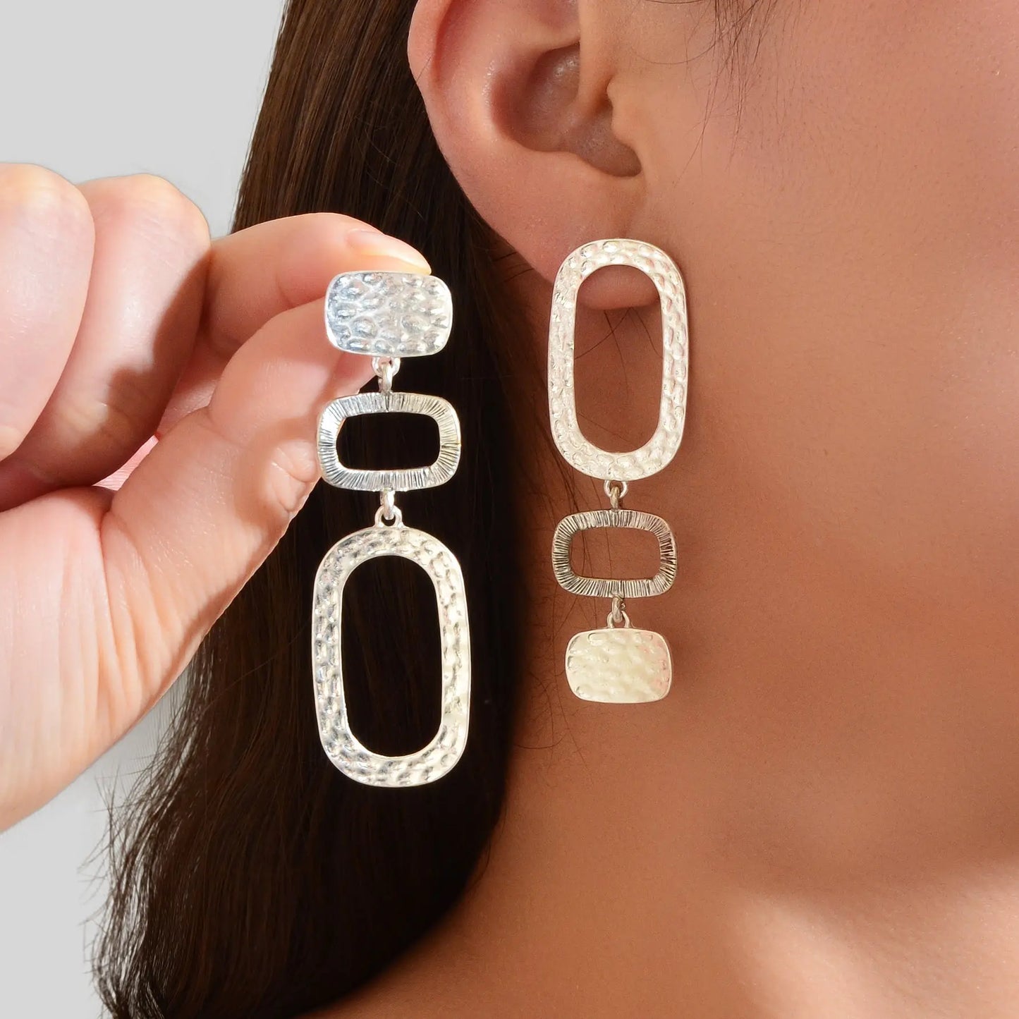 1 pair Basics Square Geometric Pendant Dangle Earrings Daily Officework Business Jewelry Accessories Feelontop Jewellery