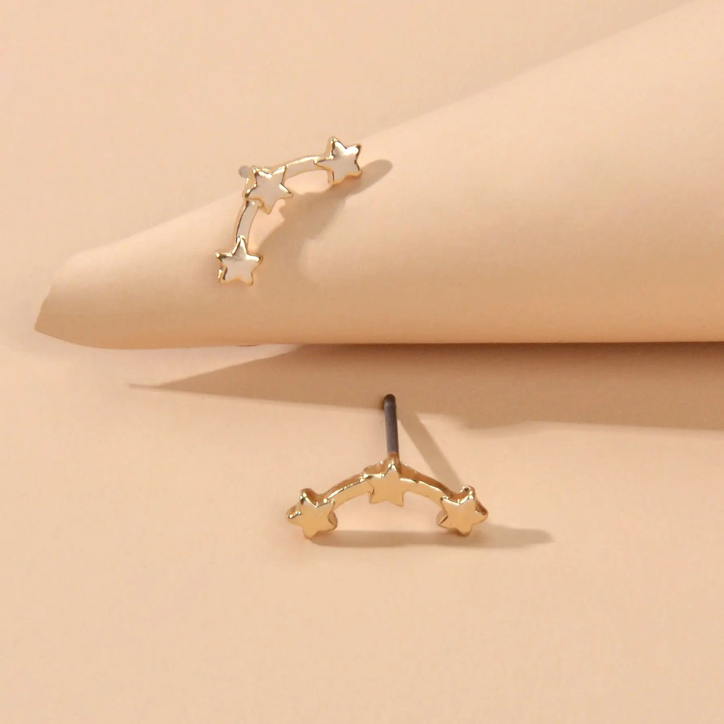 Minimalist Jewellery Gold Plated Star Small Stud Earrings Dainty Gifts for Women Feelontop Jewellery