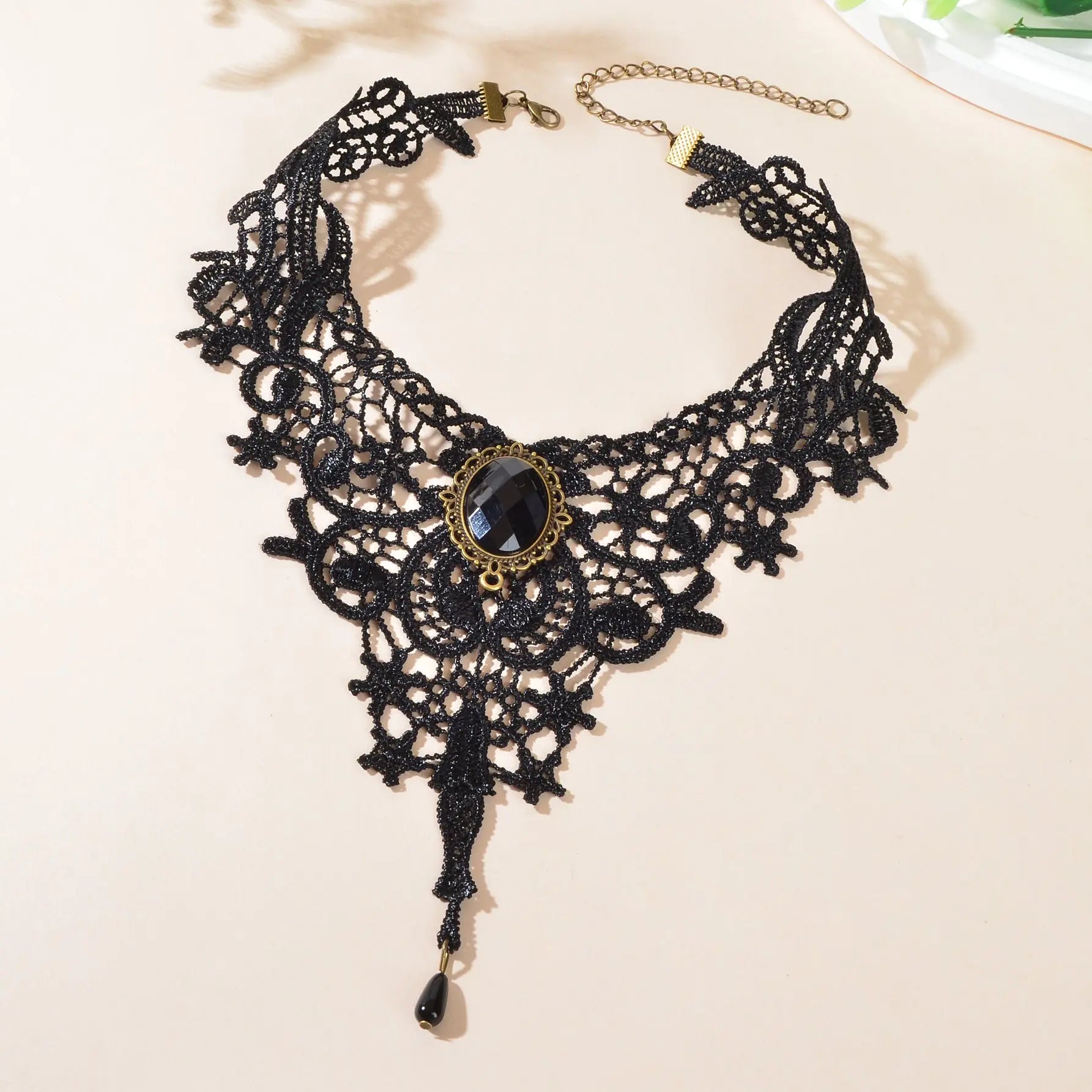 Vintage Gothic Black Hollow Lace Choker Tattoo Collar Necklace Cosplay Jewellery Feelontop Jewellery