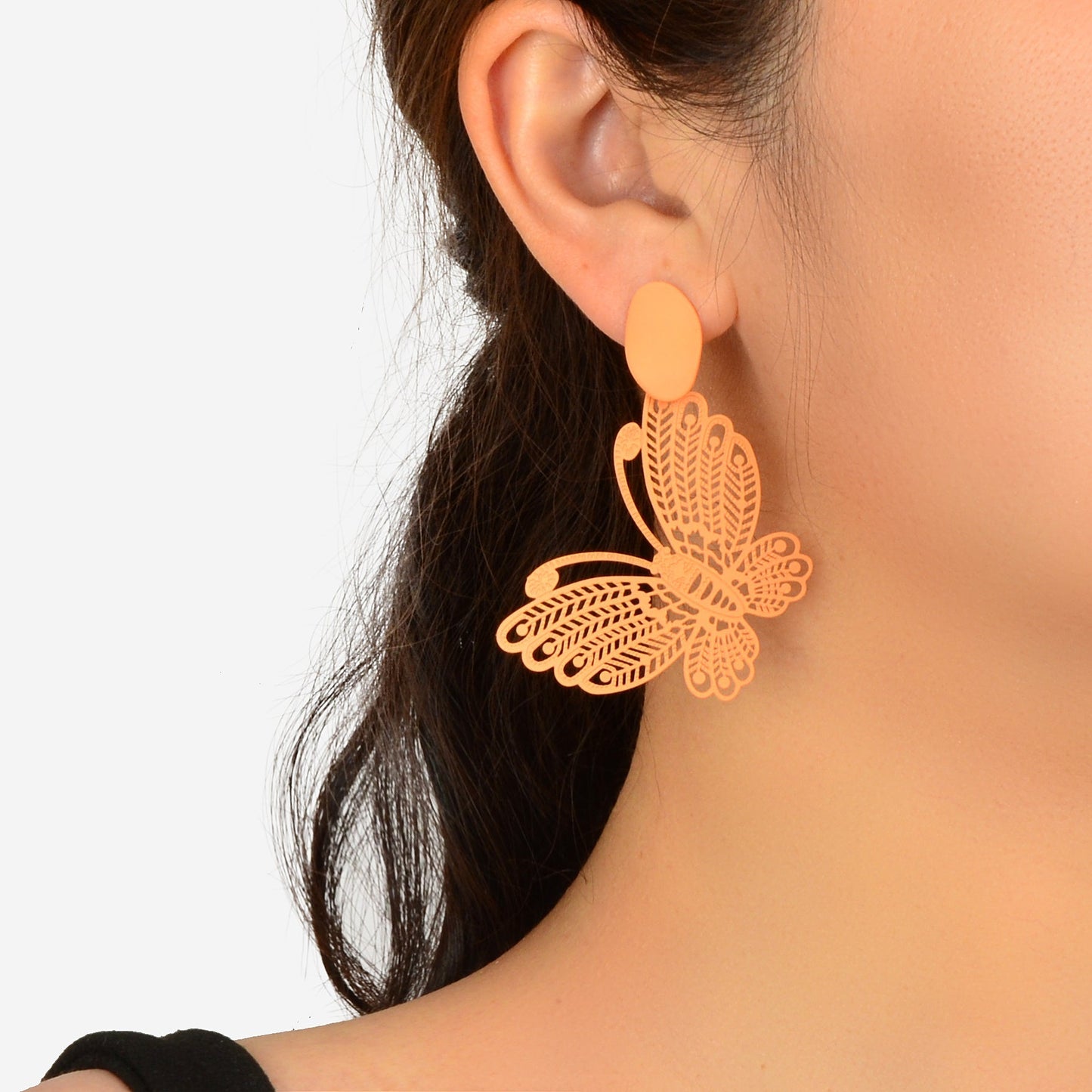 Hollow Butterfly Stud Earrings Insect Charm Jewellery For Women Girls Pary Gift Feelontop Jewellery